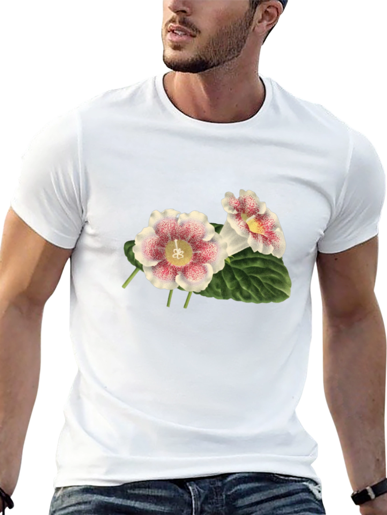 Floral Print Tee - Unique Blossom Design