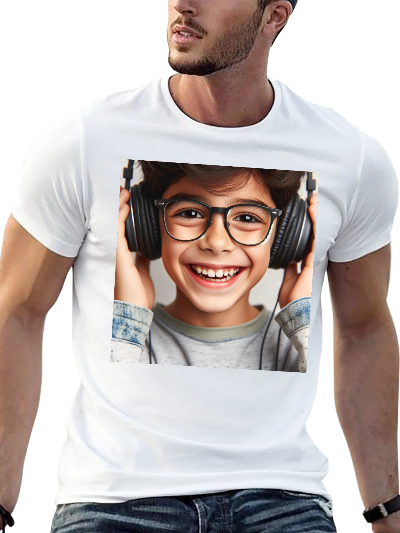Boy with Headphones T-Shirt