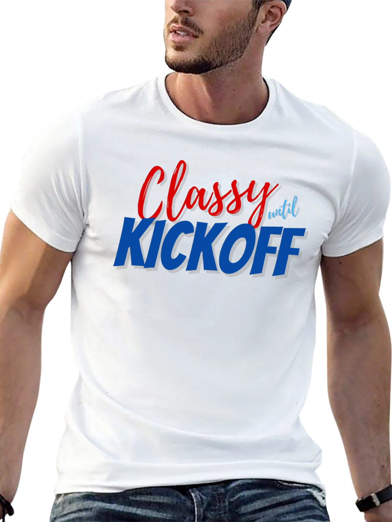 Classy Until Kickoff Graphic Tee