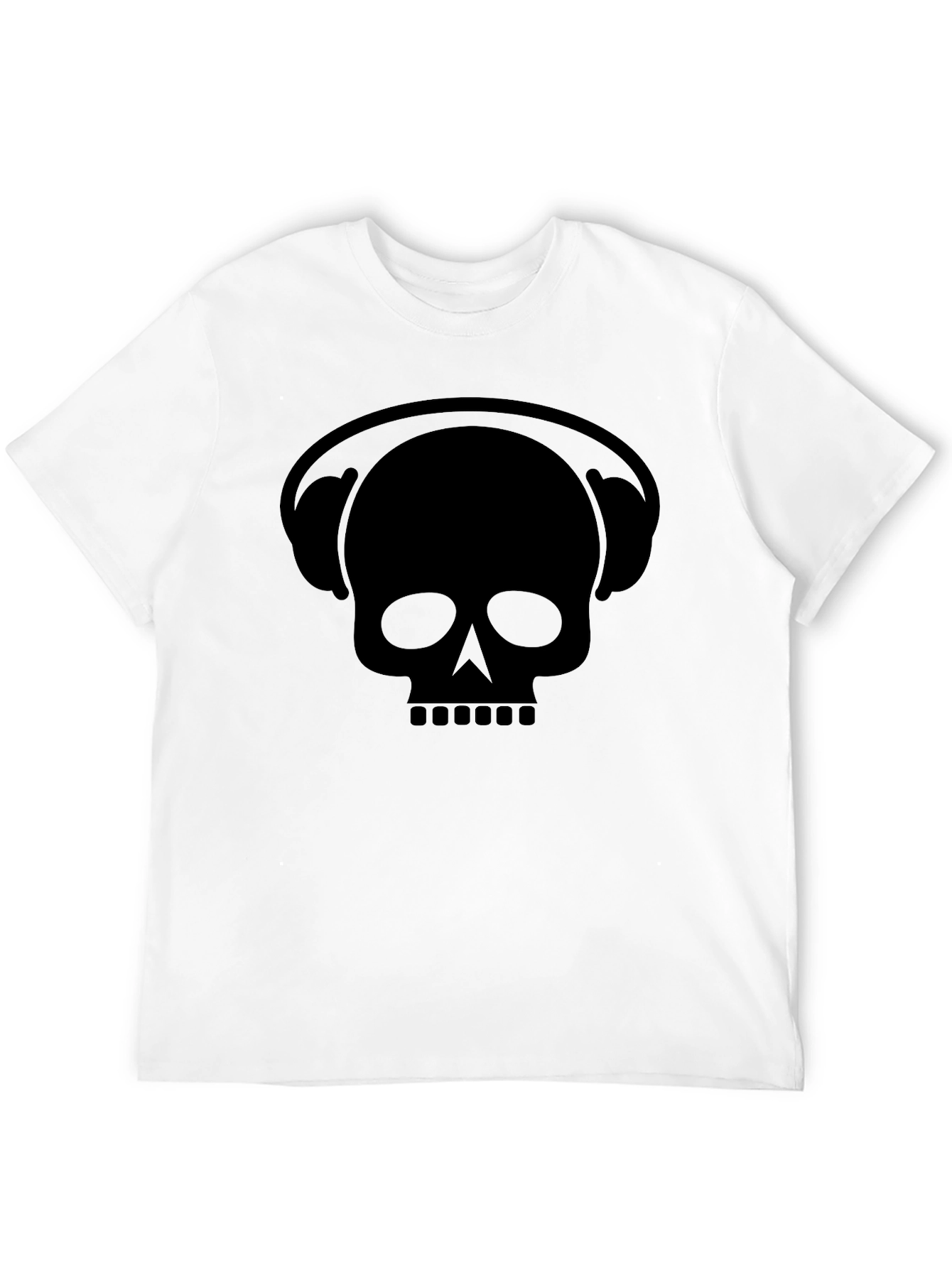 Skull Headphone Graphic T-Shirt