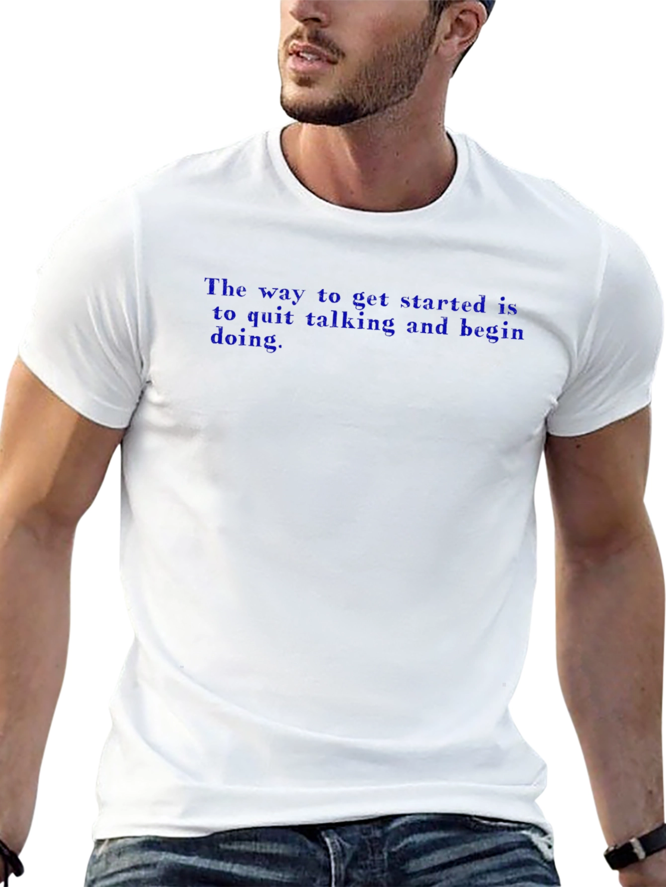 Inspirational Quote Black T-Shirt for Men
