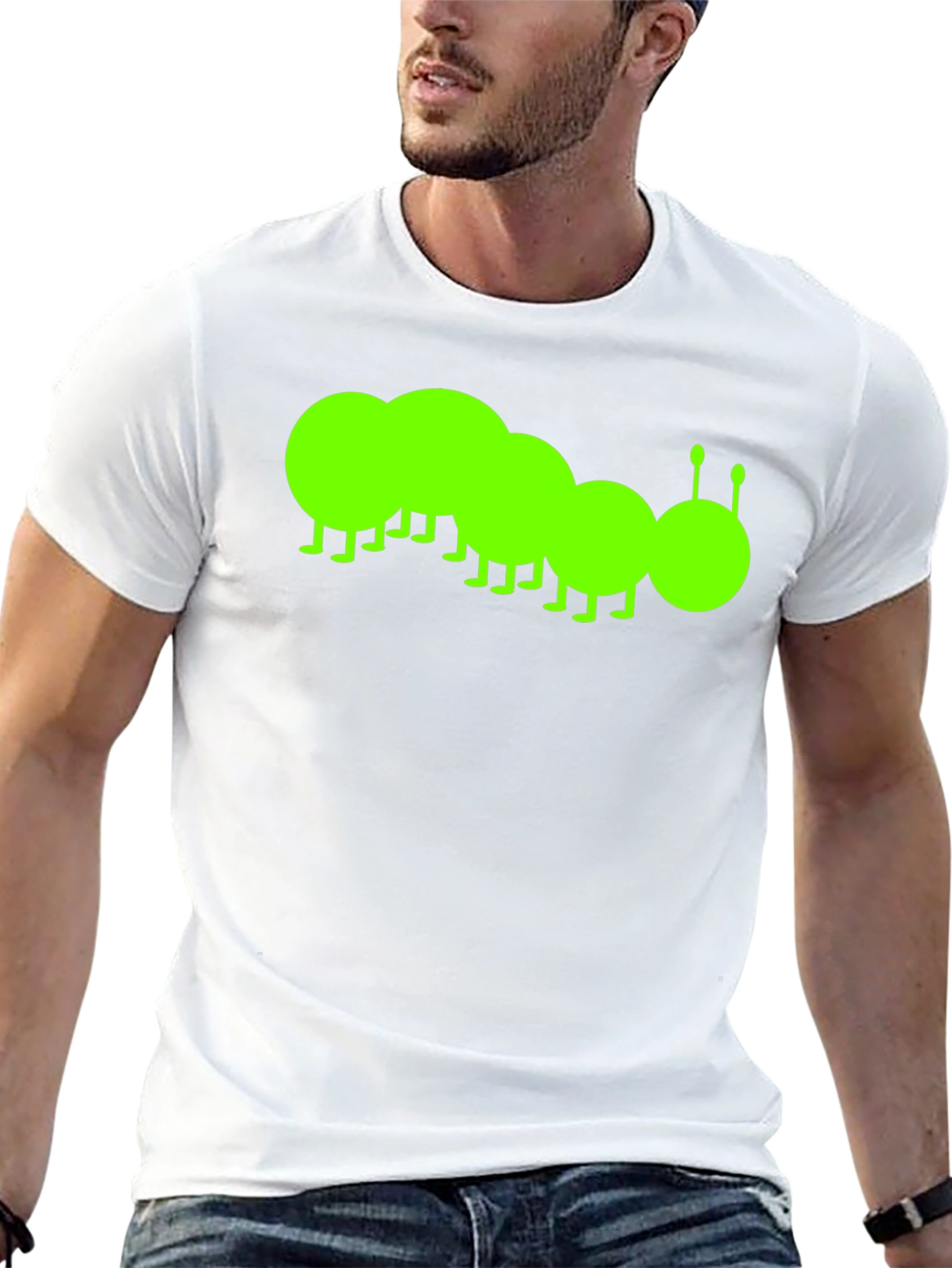 Caterpillar Graphic Tee - Black Cotton T-Shirt