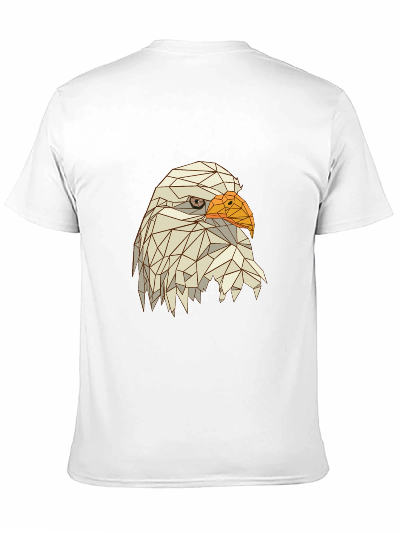 Geometric Eagle Graphic Tee - Modern Mens Shirt