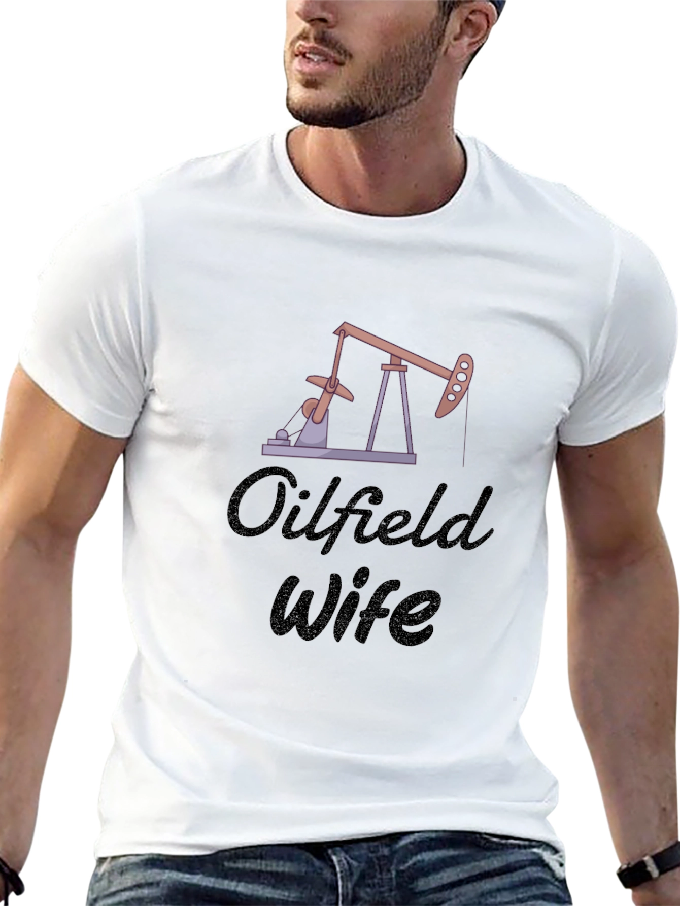 Oilfield Wife Graphic Tee - Black