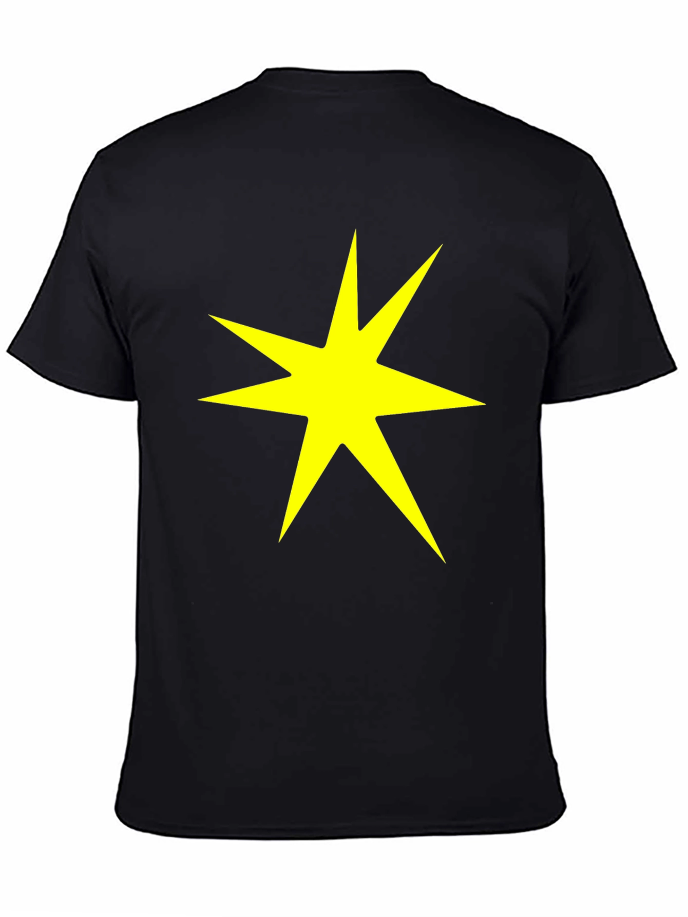 Starburst Graphic Tee - Bold Yellow on Black
