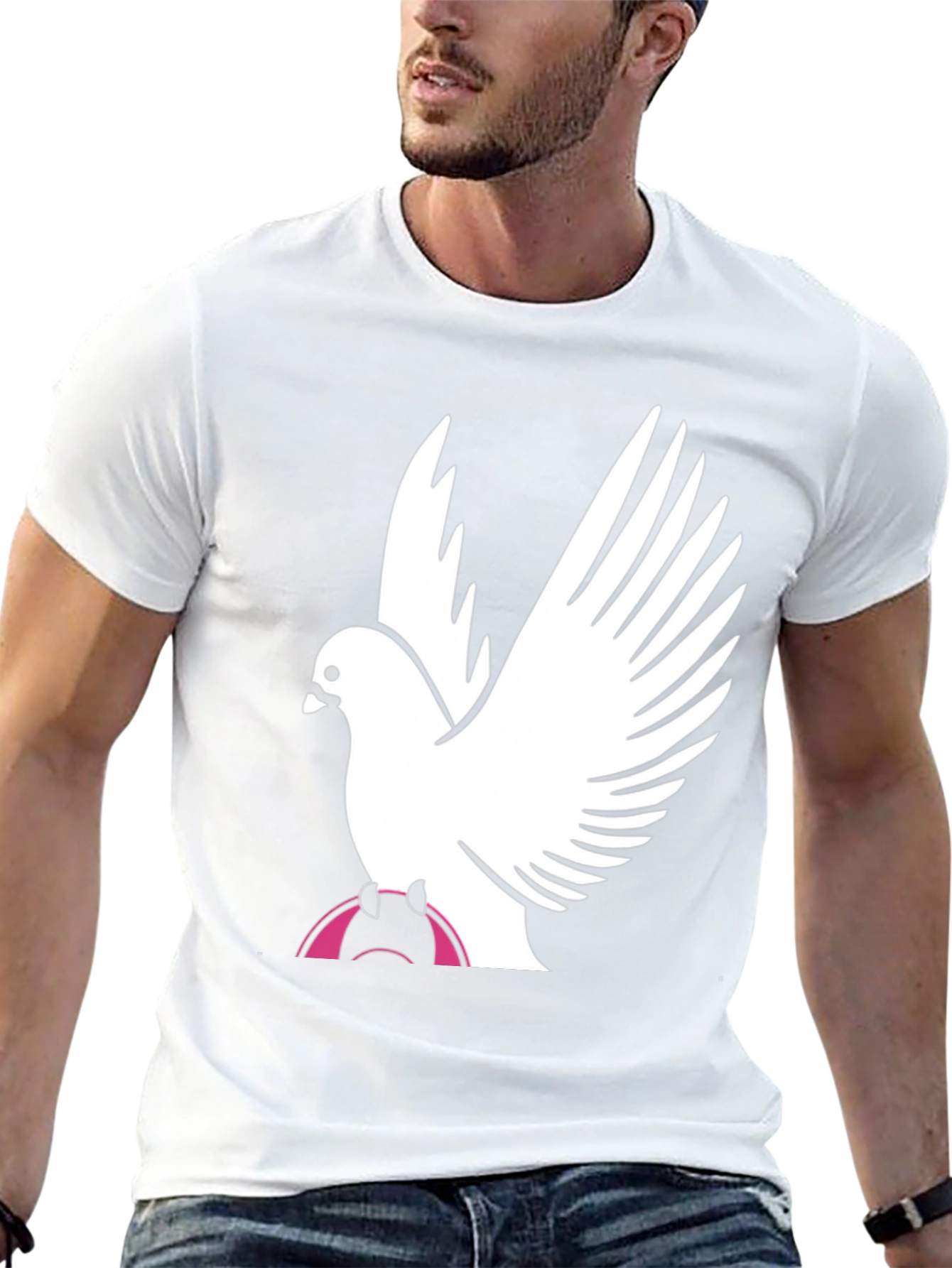 Dove Graphic Black Tee