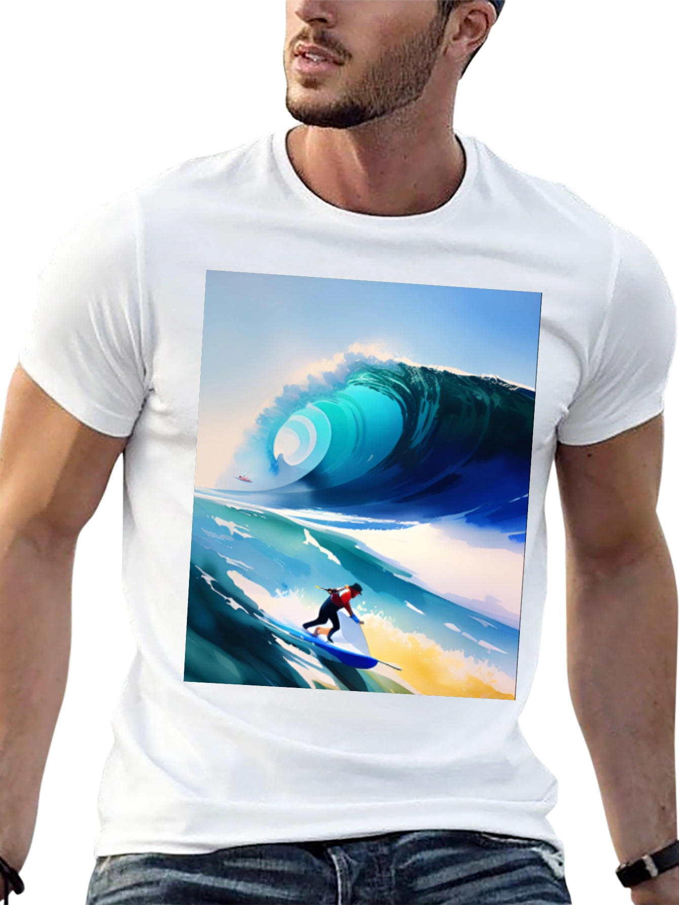 Surfer Wave T-Shirt - Stylish Graphic Tee