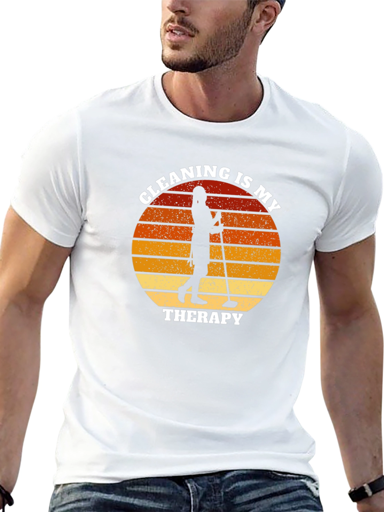 Cleaning Therapy Graphic T-Shirt