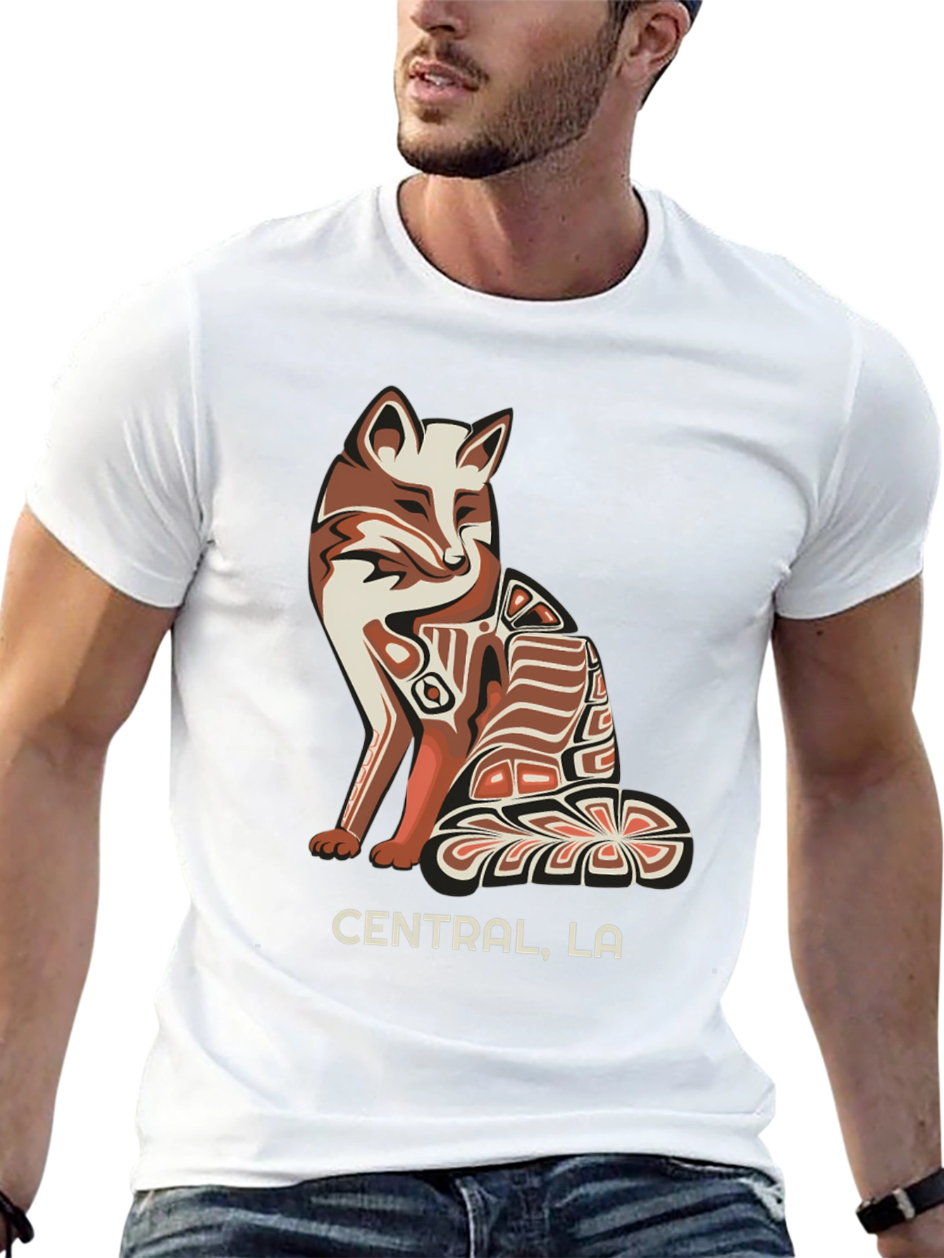 Central LA Fox Graphic Tee - Stylish Urban T-Shirt