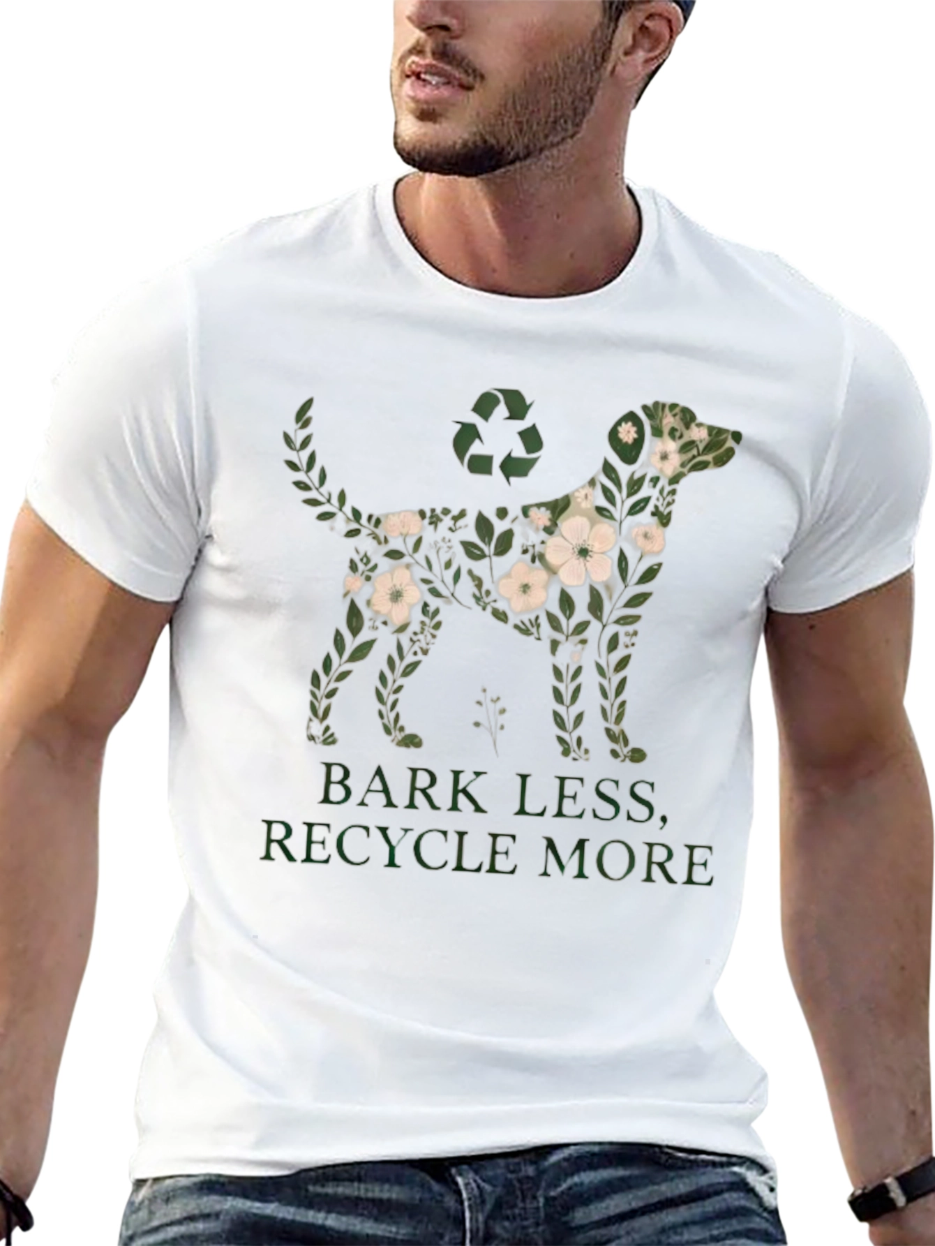 Eco-Friendly Dog Graphic T-Shirt