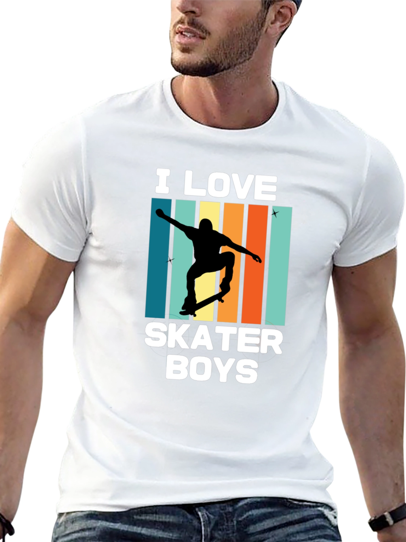 I Love Skater Boys Graphic T-Shirt
