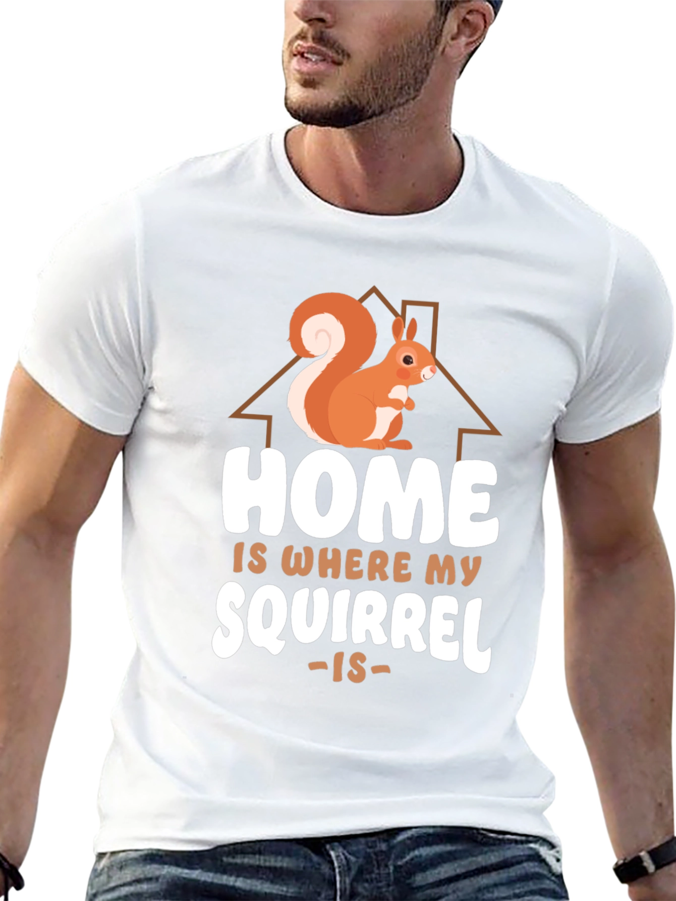 Home is Where My Squirrel Is Graphic Tee