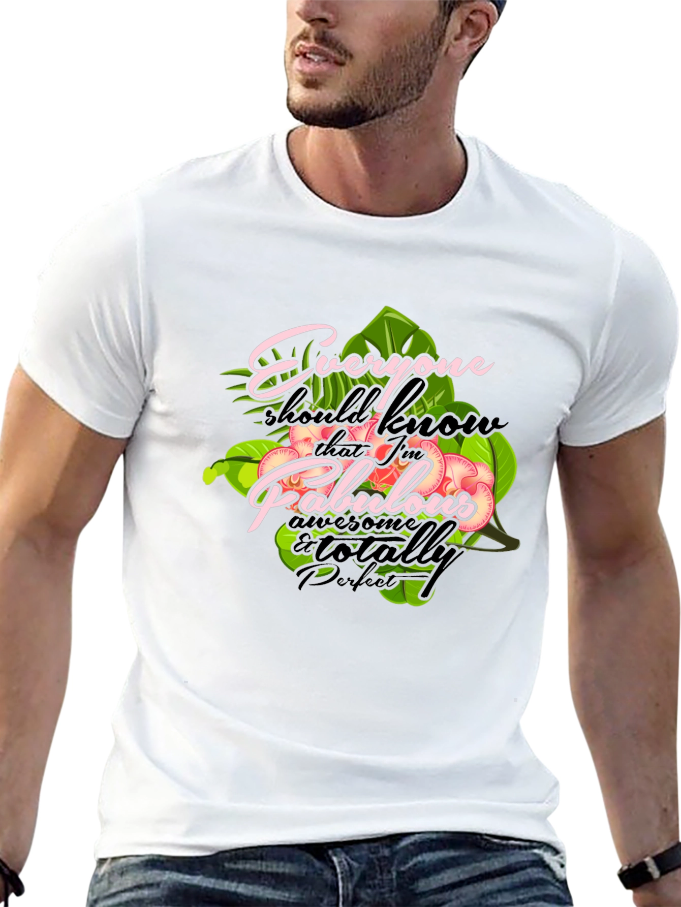 Fabulous Graphic Print Crewneck T-Shirt