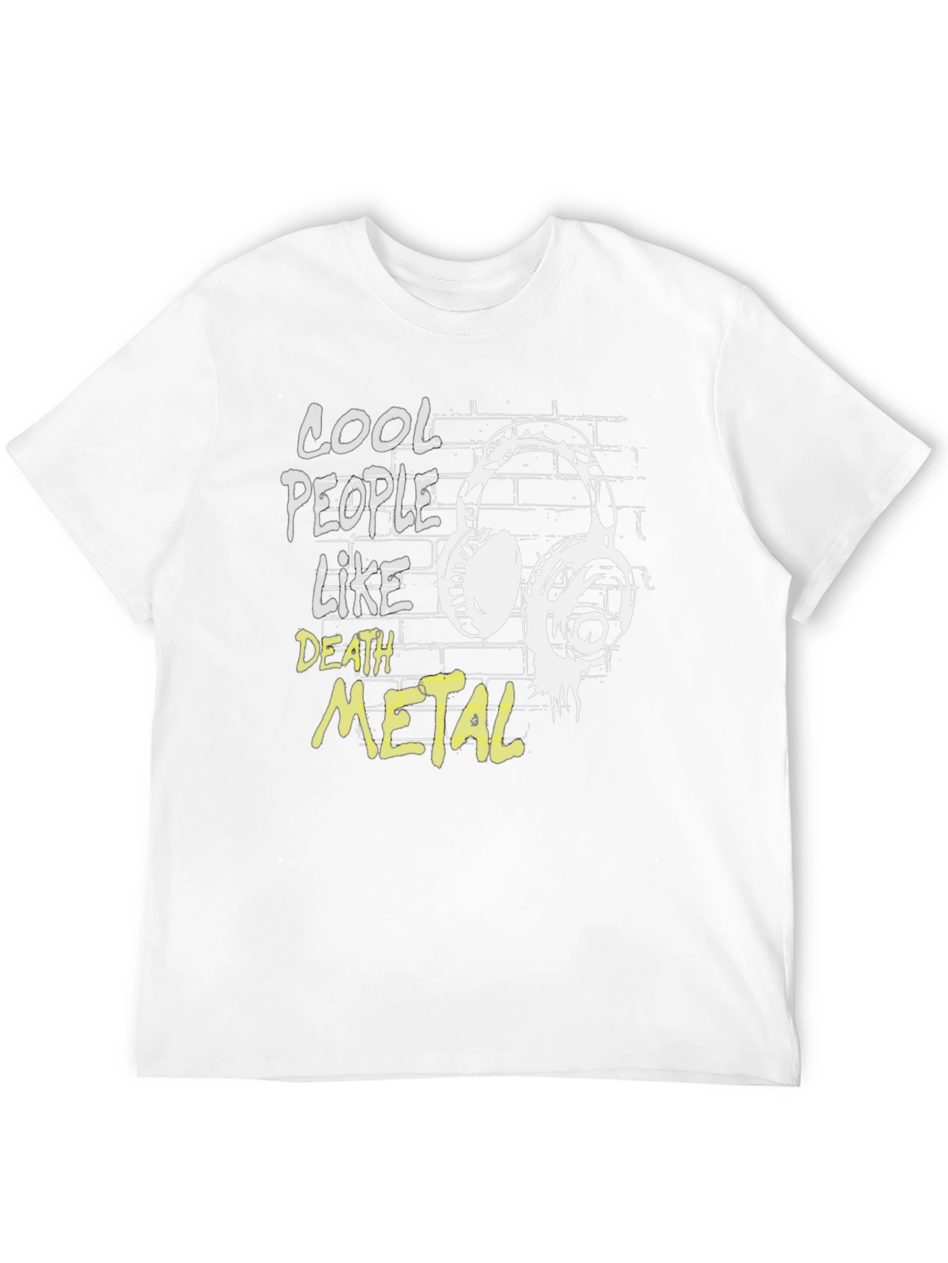 Cool People Like Death Metal Graphic T-Shirt