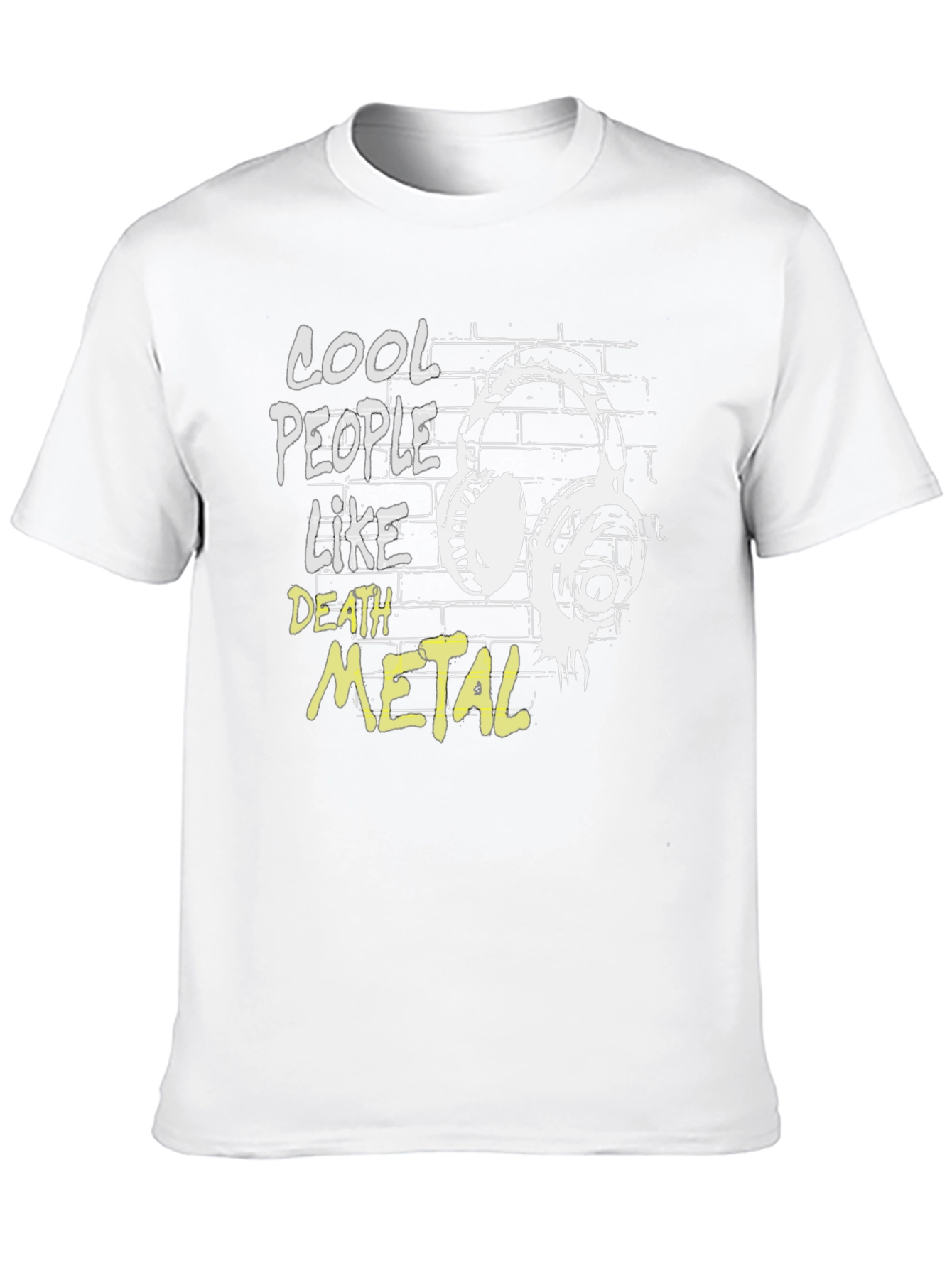 Cool People Like Death Metal Graphic T-Shirt