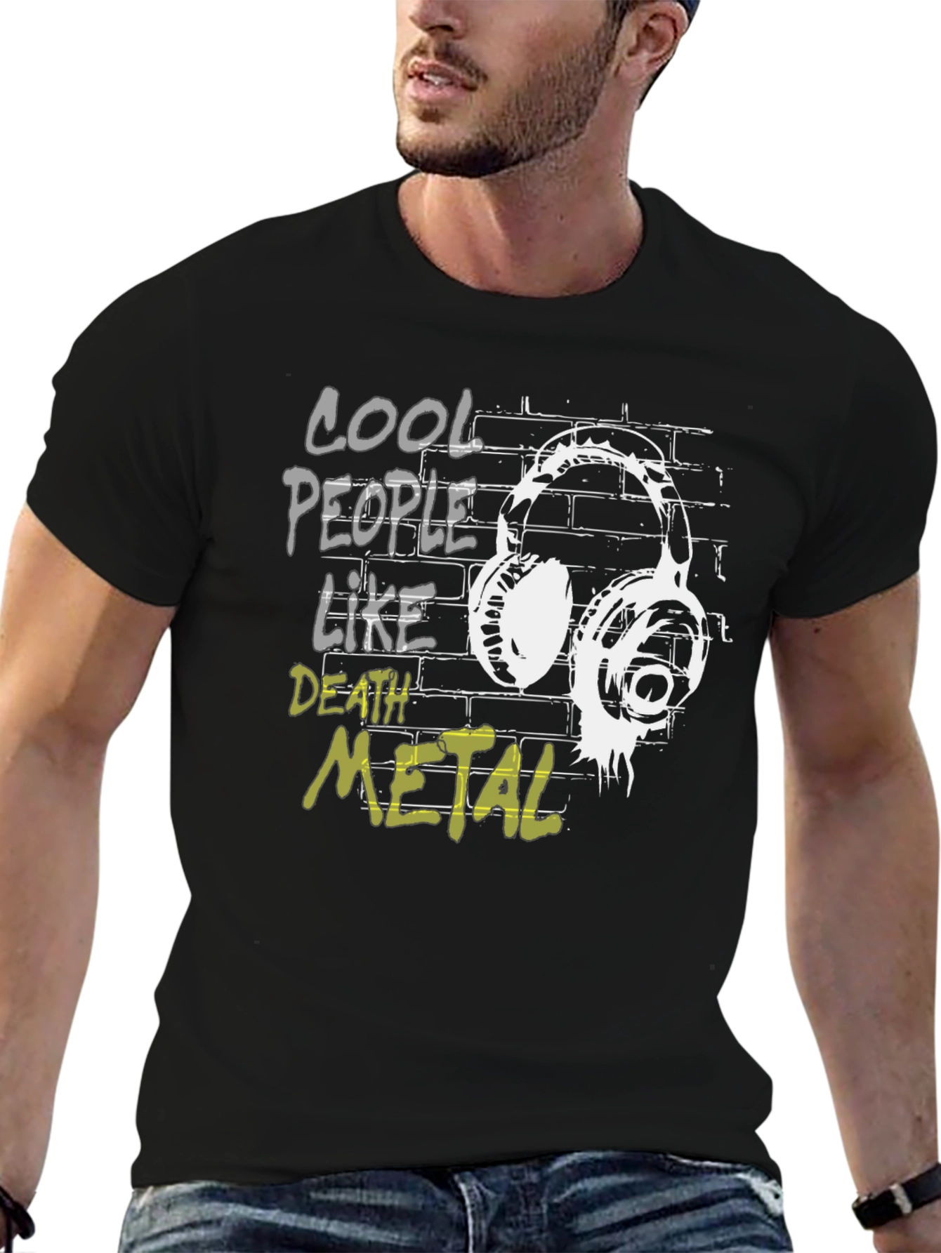 Cool People Like Death Metal Graphic T-Shirt