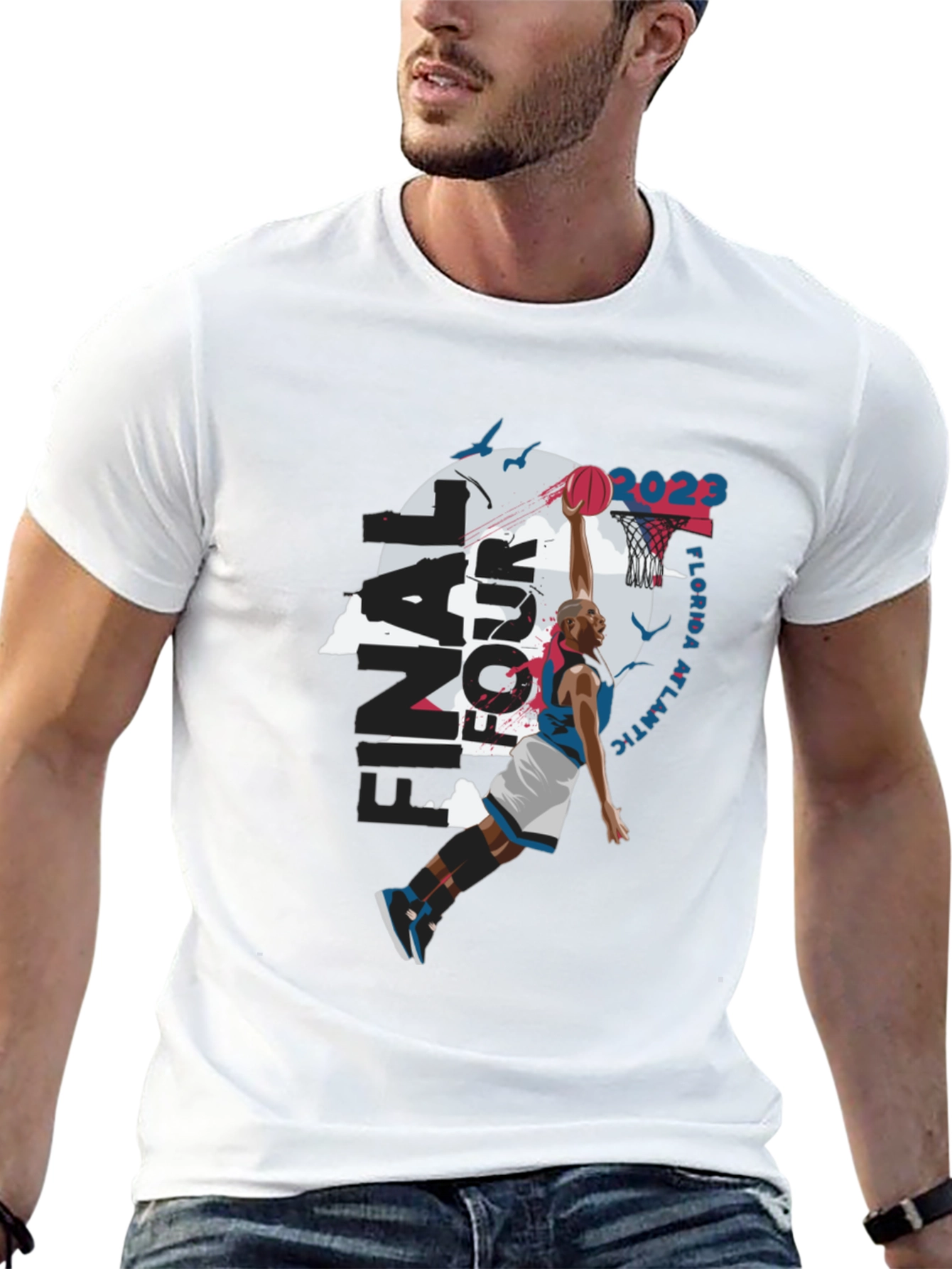 Final Four Florida Atlantic 2023 Black T-Shirt