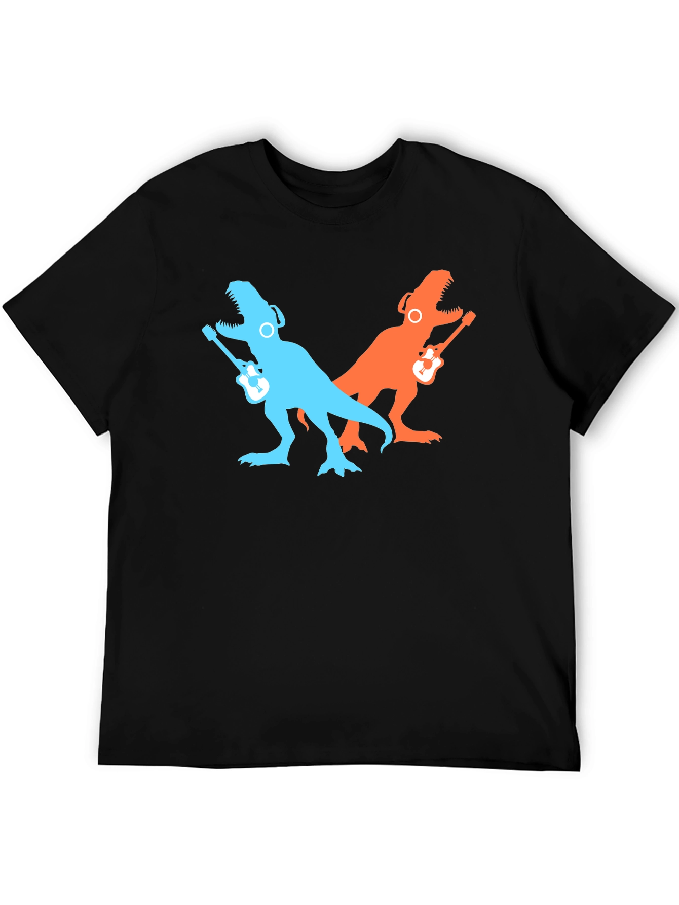 Dino Guitarist Black T-Shirt