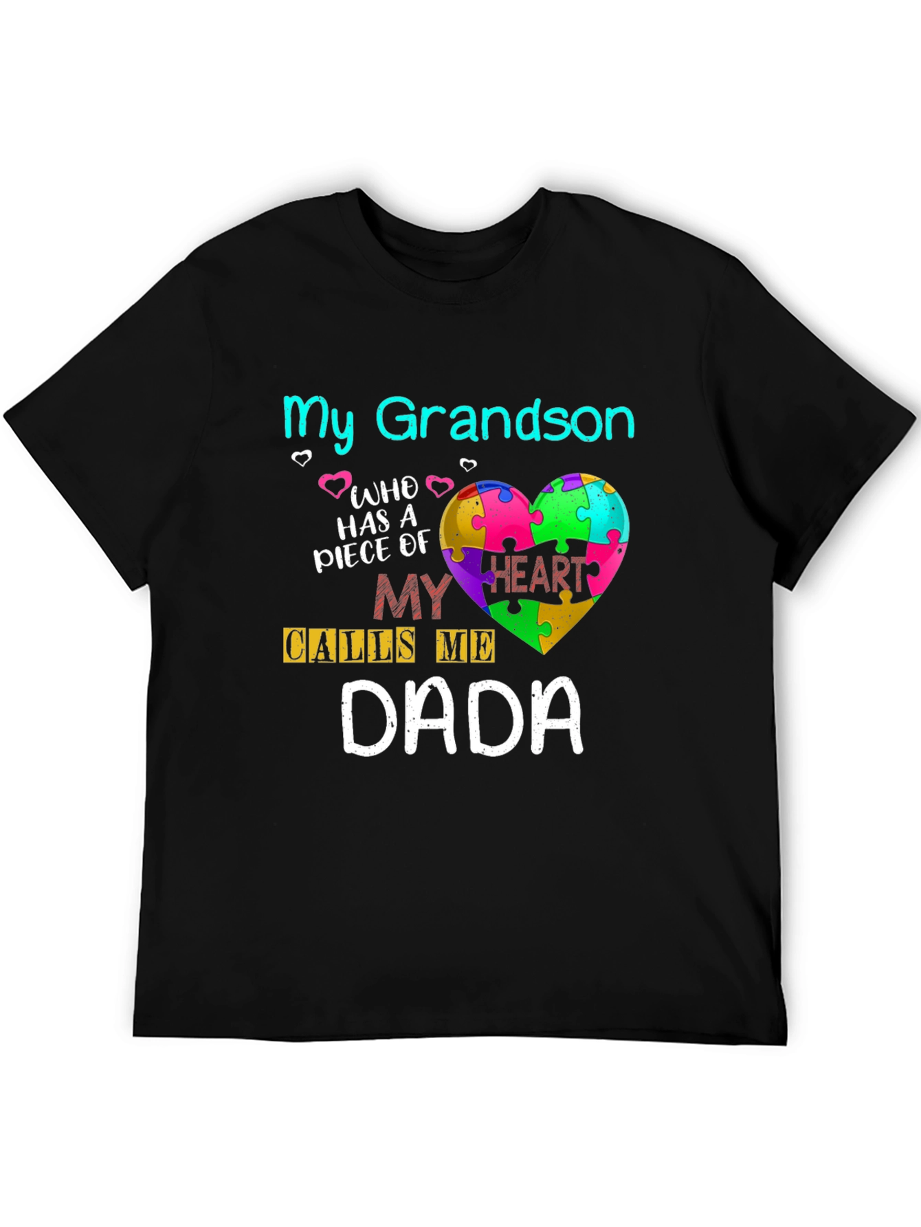 My Grandson Dada Autism Awareness Tee