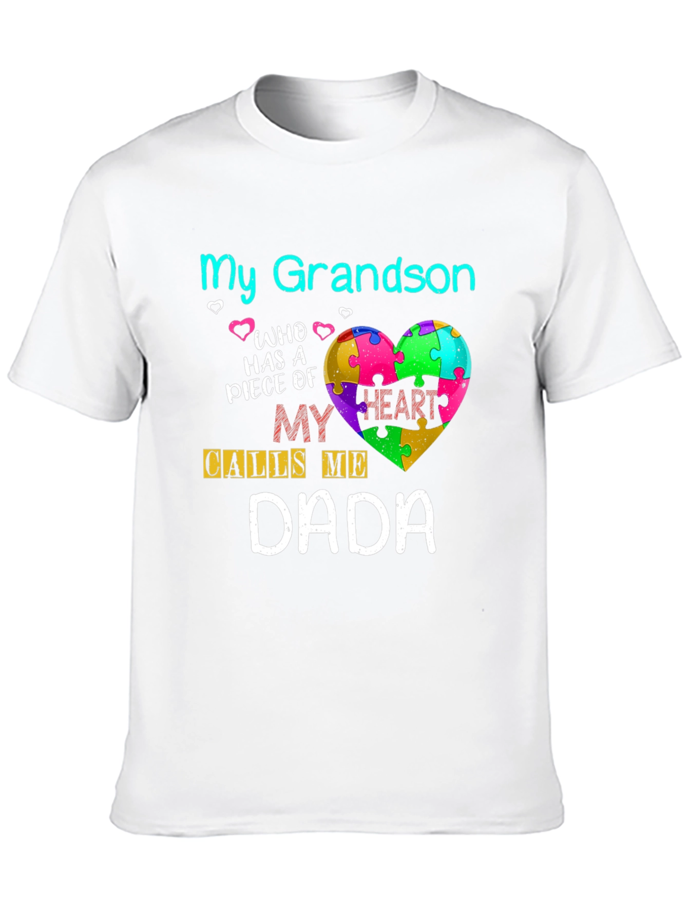 My Grandson Dada Autism Awareness Tee