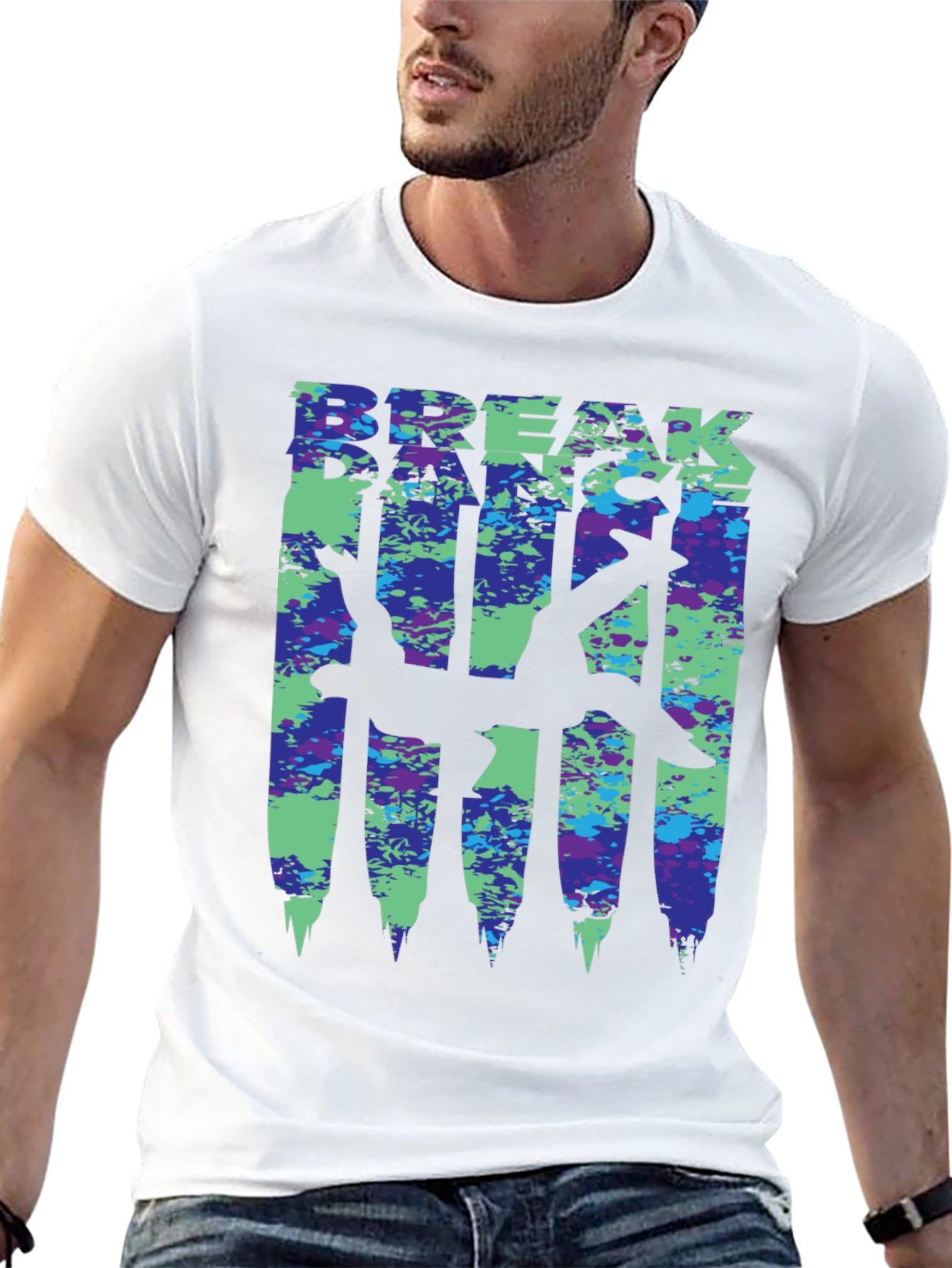Breakdance T-Shirt - Dancer Silhouette - Stylish Streetwear