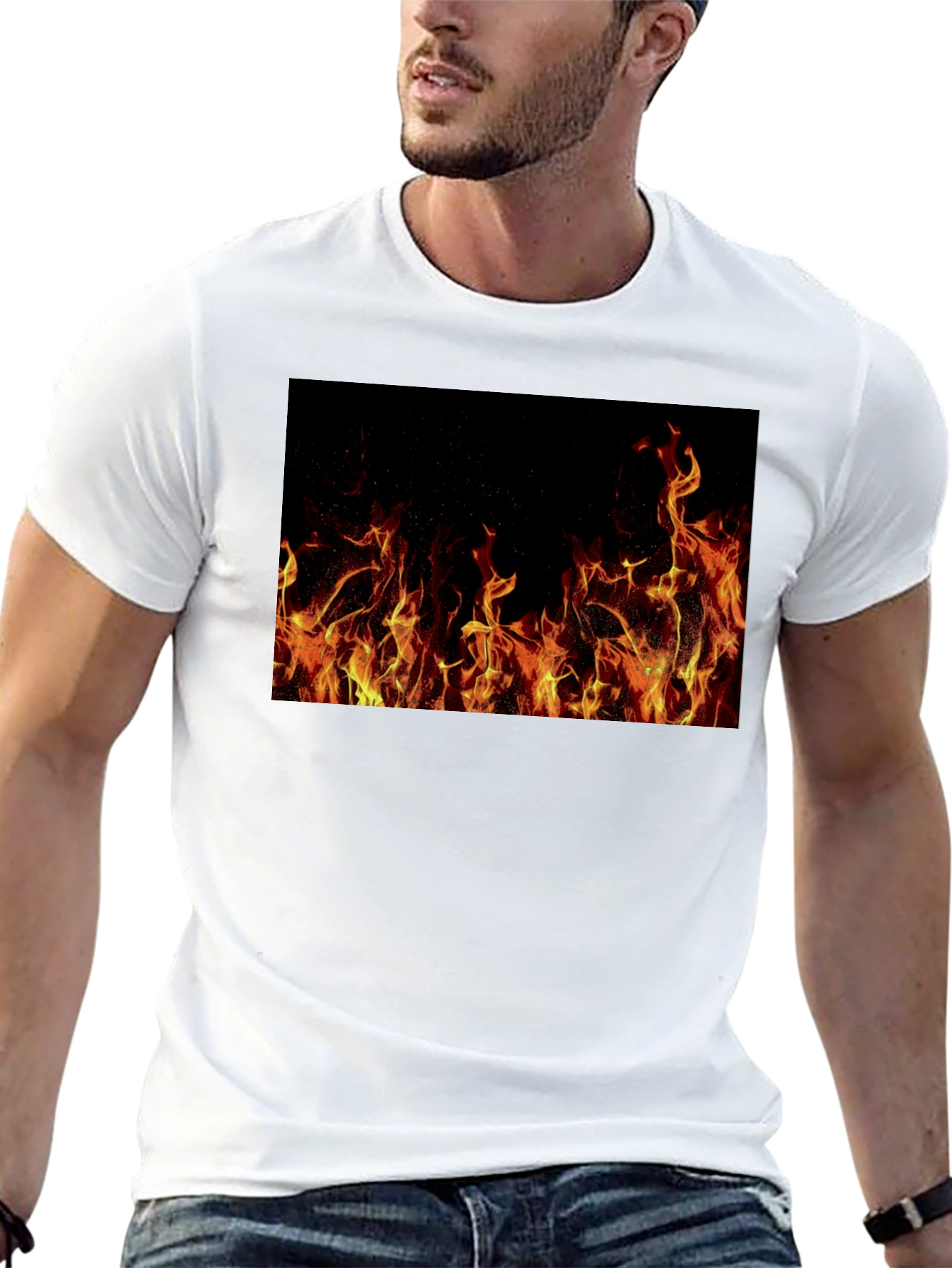 Inferno T-Shirt: Bold Fire Design