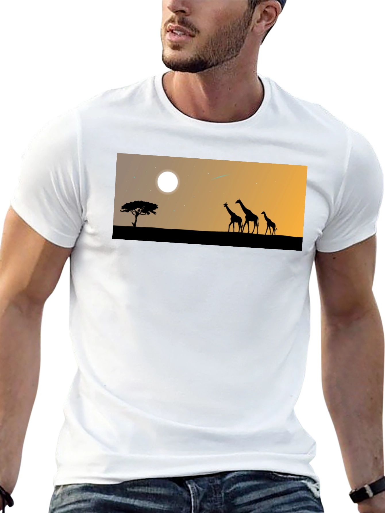 Safari Sunset Graphic Tee
