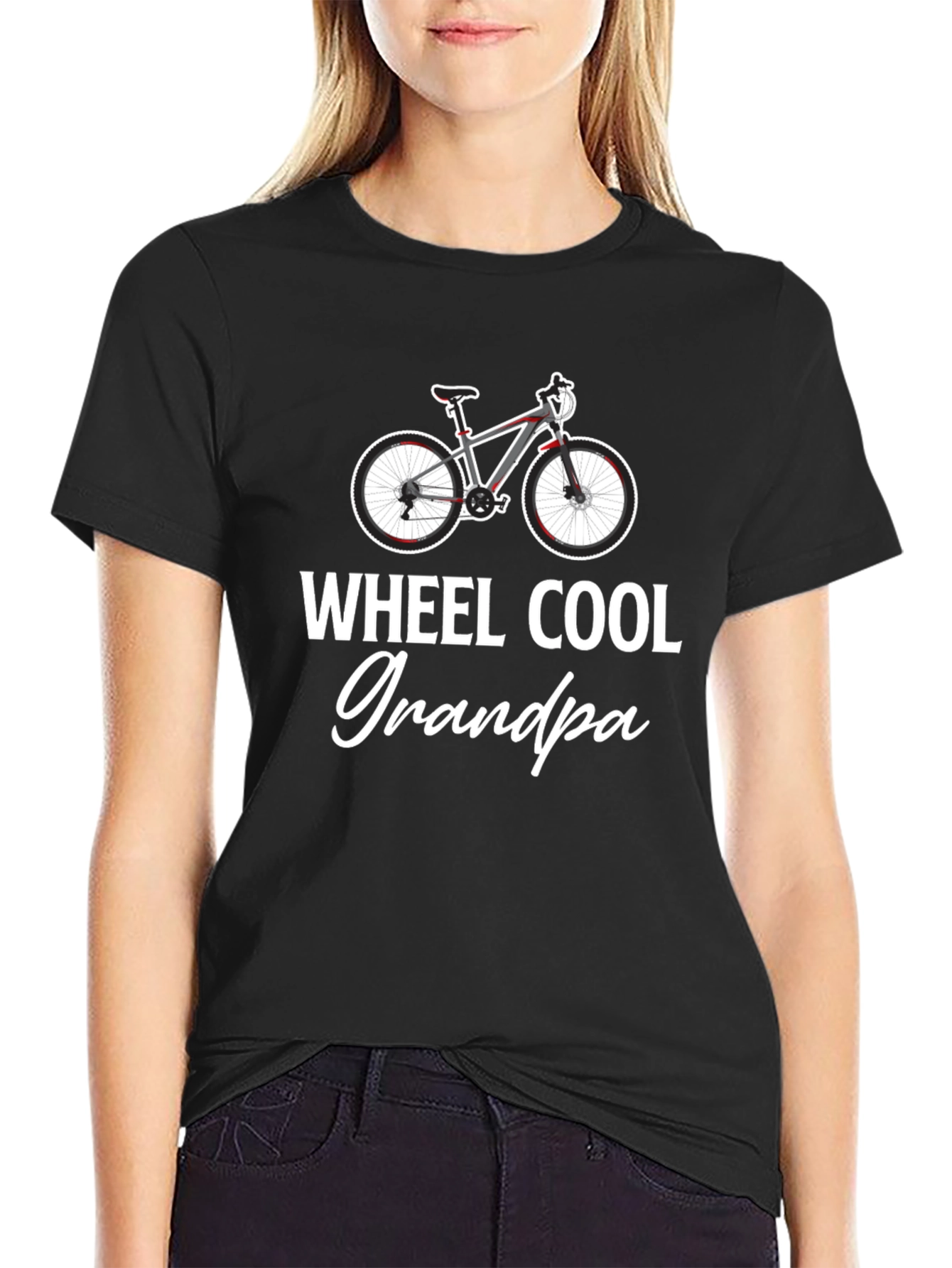 Wheel Cool Grandpa T-Shirt - Biker Grandfather Gift