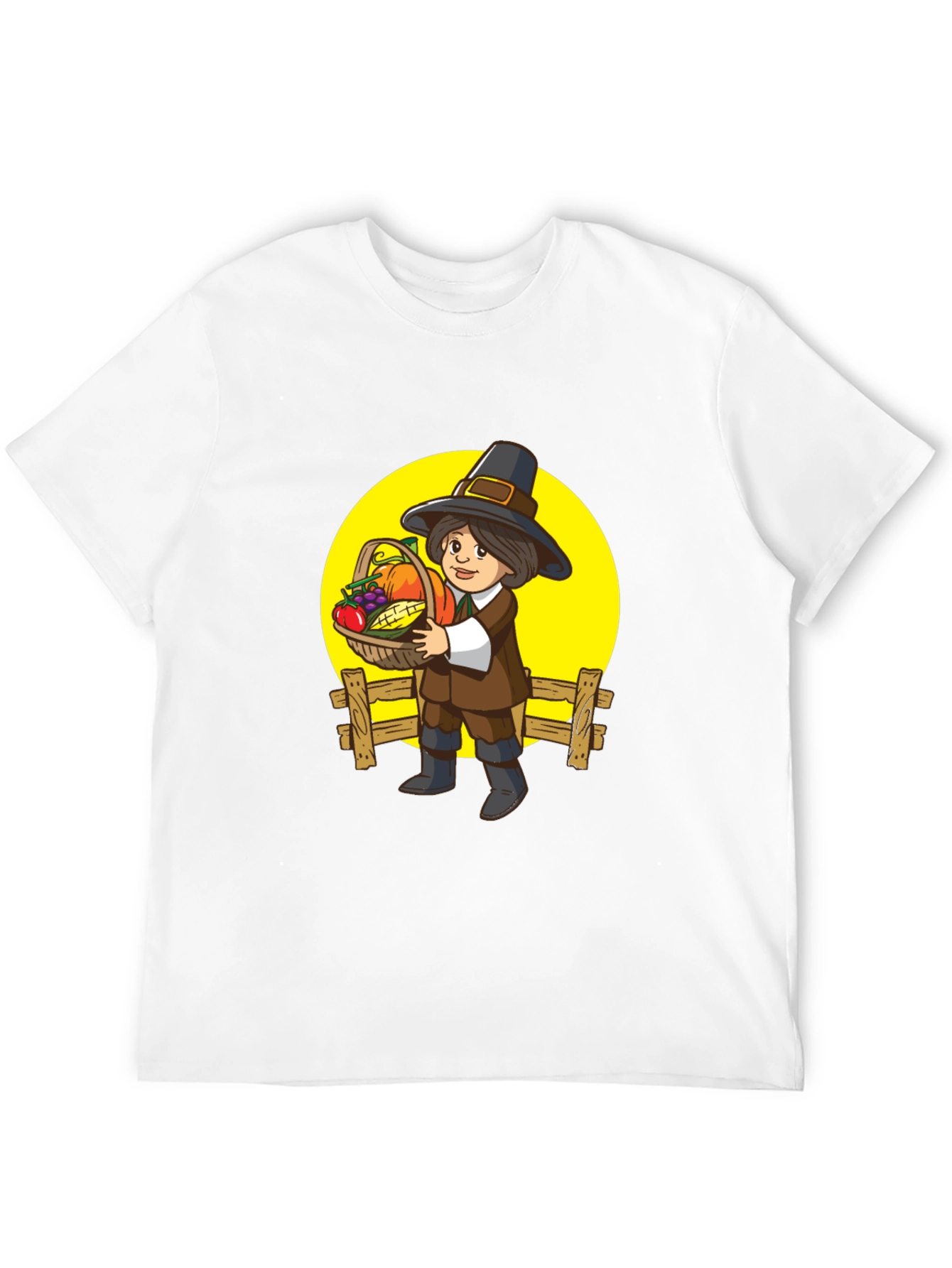 Pilgrim Harvest Graphic Tee - Thanksgiving T-Shirt
