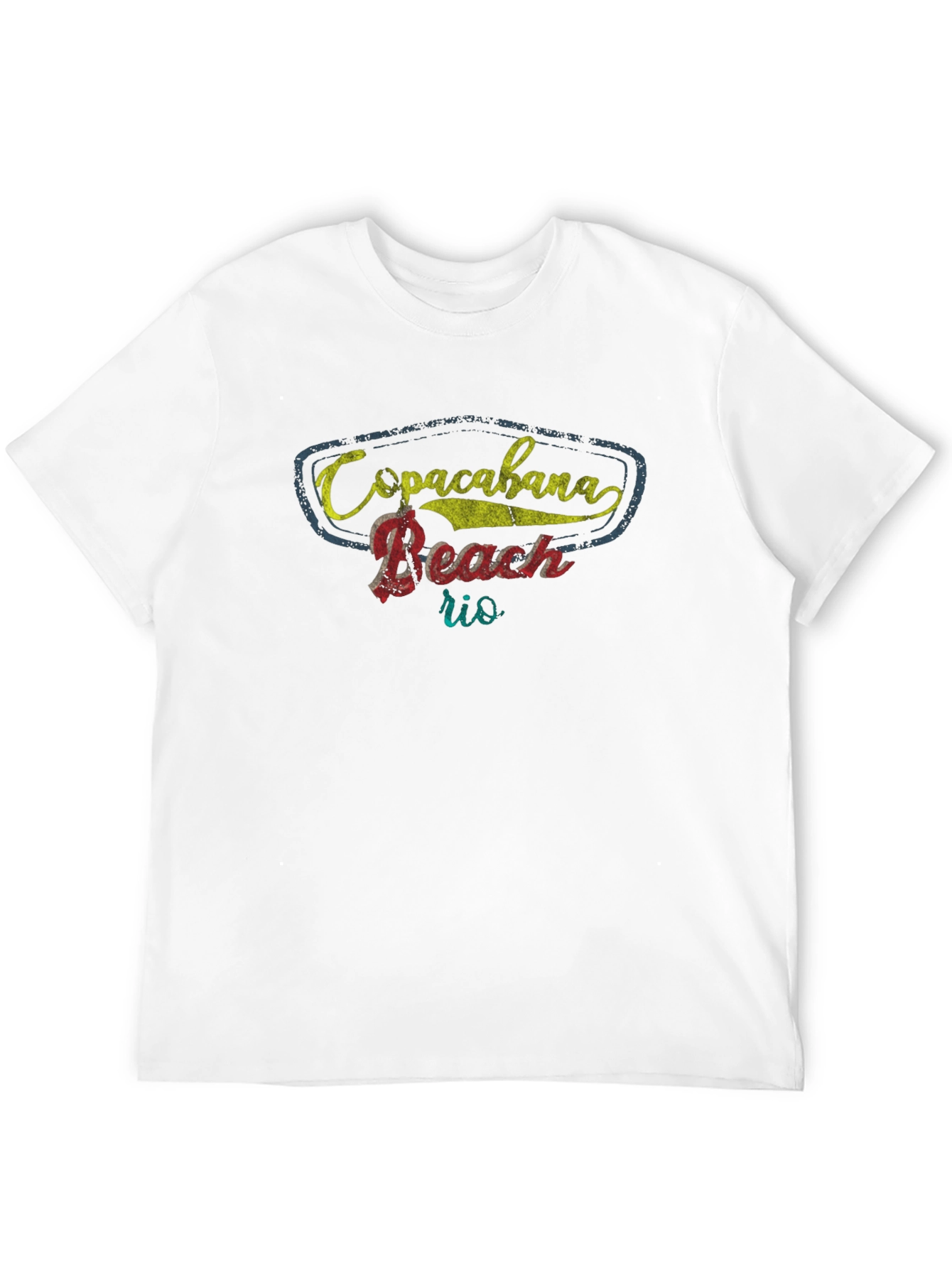 Copacabana Beach Rio Graphic Tee - Retro Style