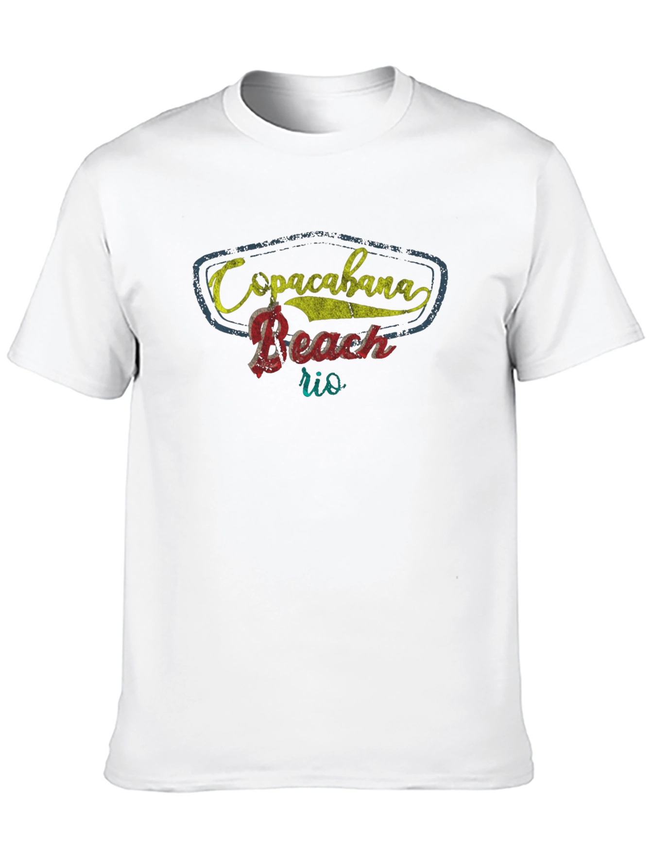 Copacabana Beach Rio Graphic Tee - Retro Style