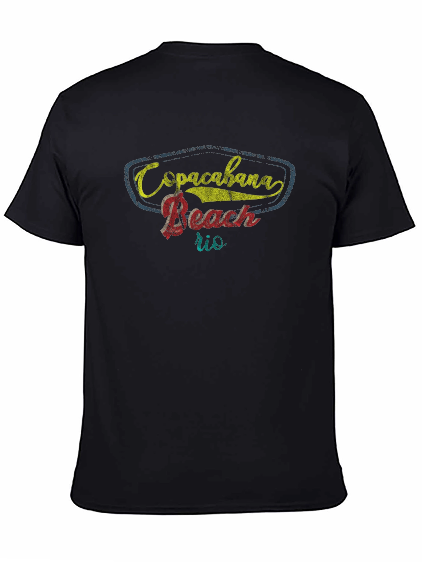 Copacabana Beach Rio Graphic Tee - Retro Style