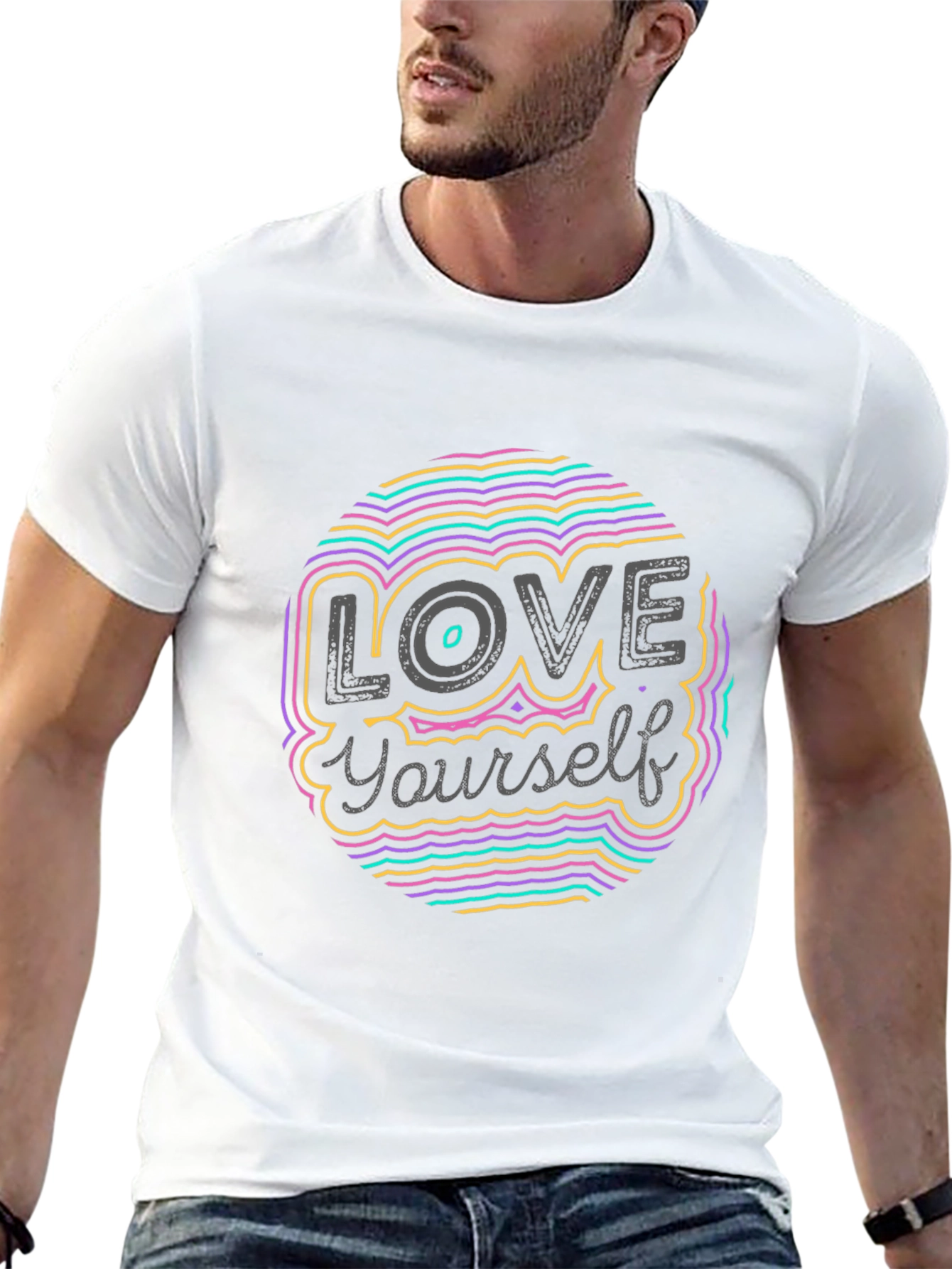 Love Yourself Graphic Tee - Black