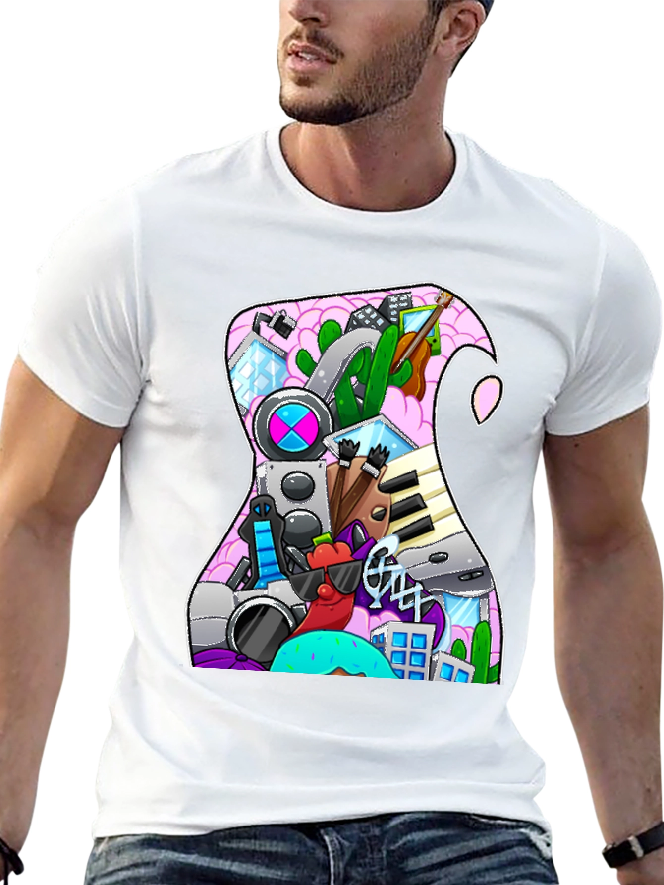 Doodle Guitar T-Shirt