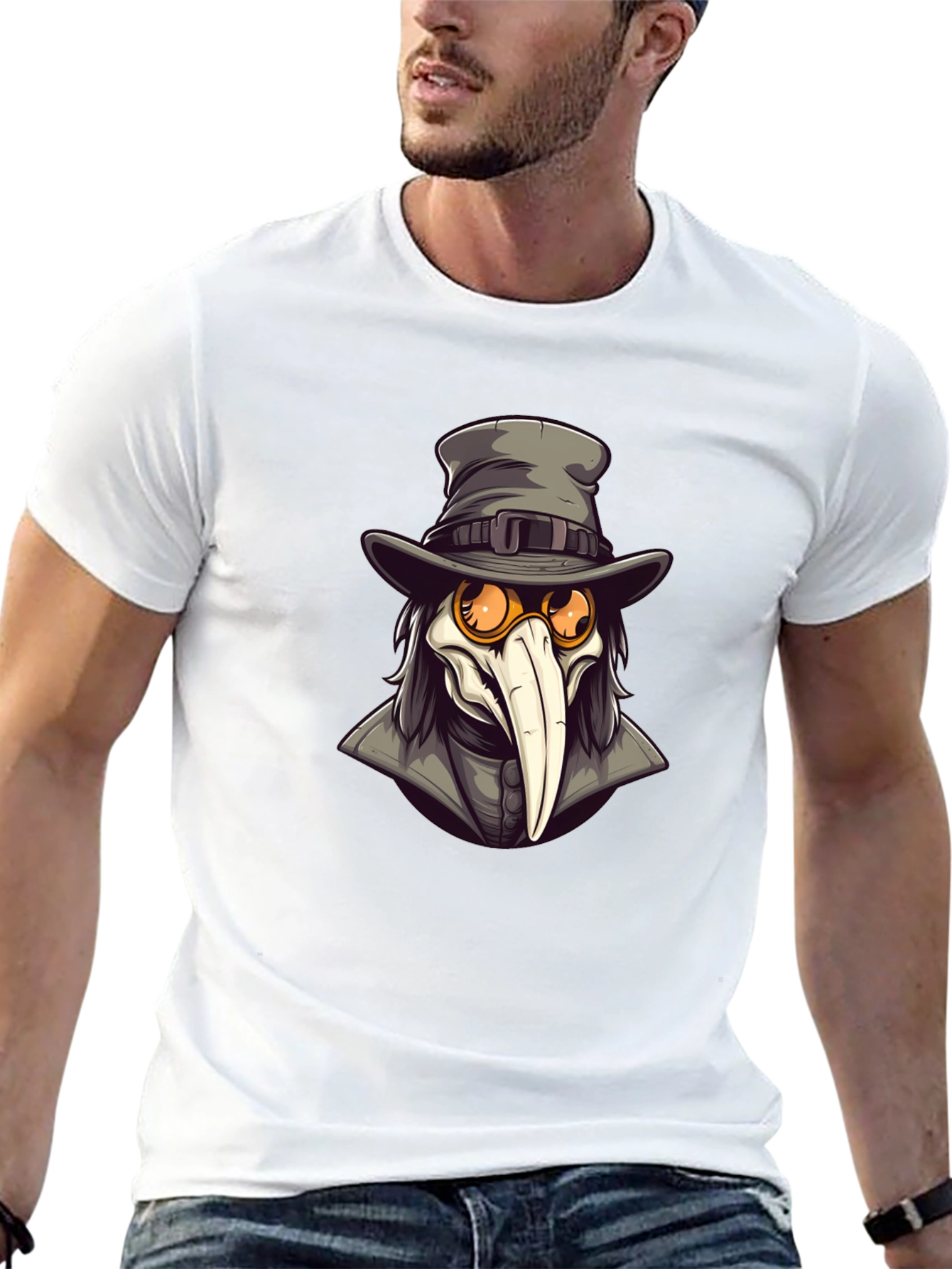 Plague Doctor Graphic Tee - Unique Fashion