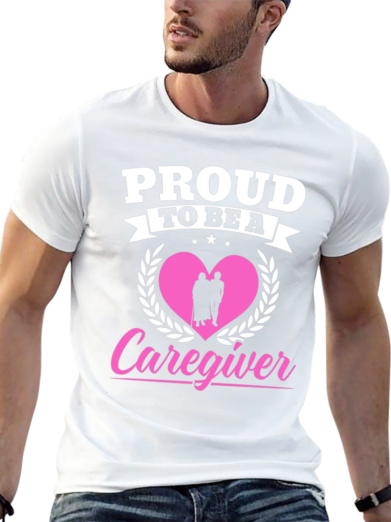 Proud Caregiver Graphic T-Shirt