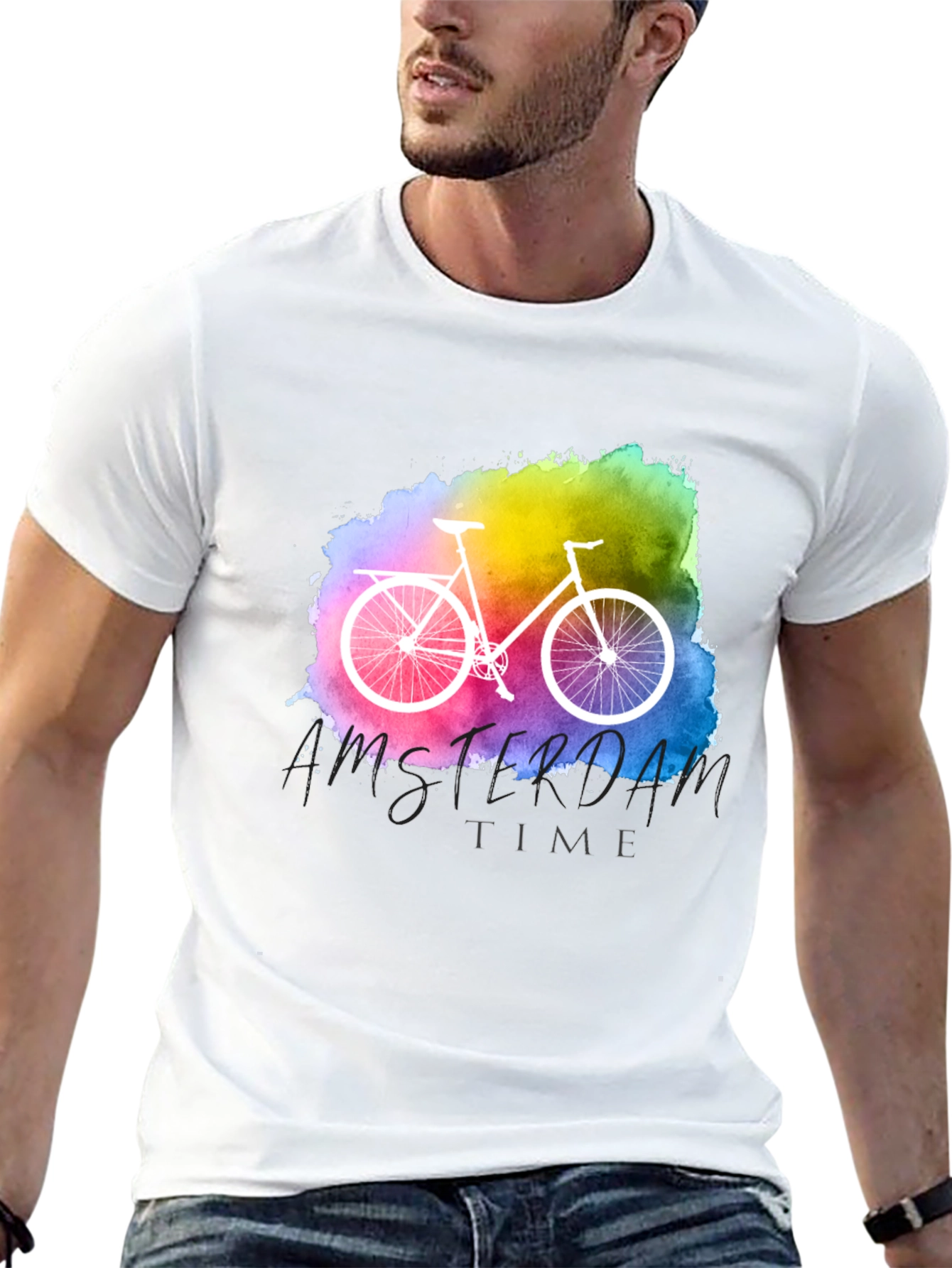Amsterdam Time Bicycle Graphic Tee