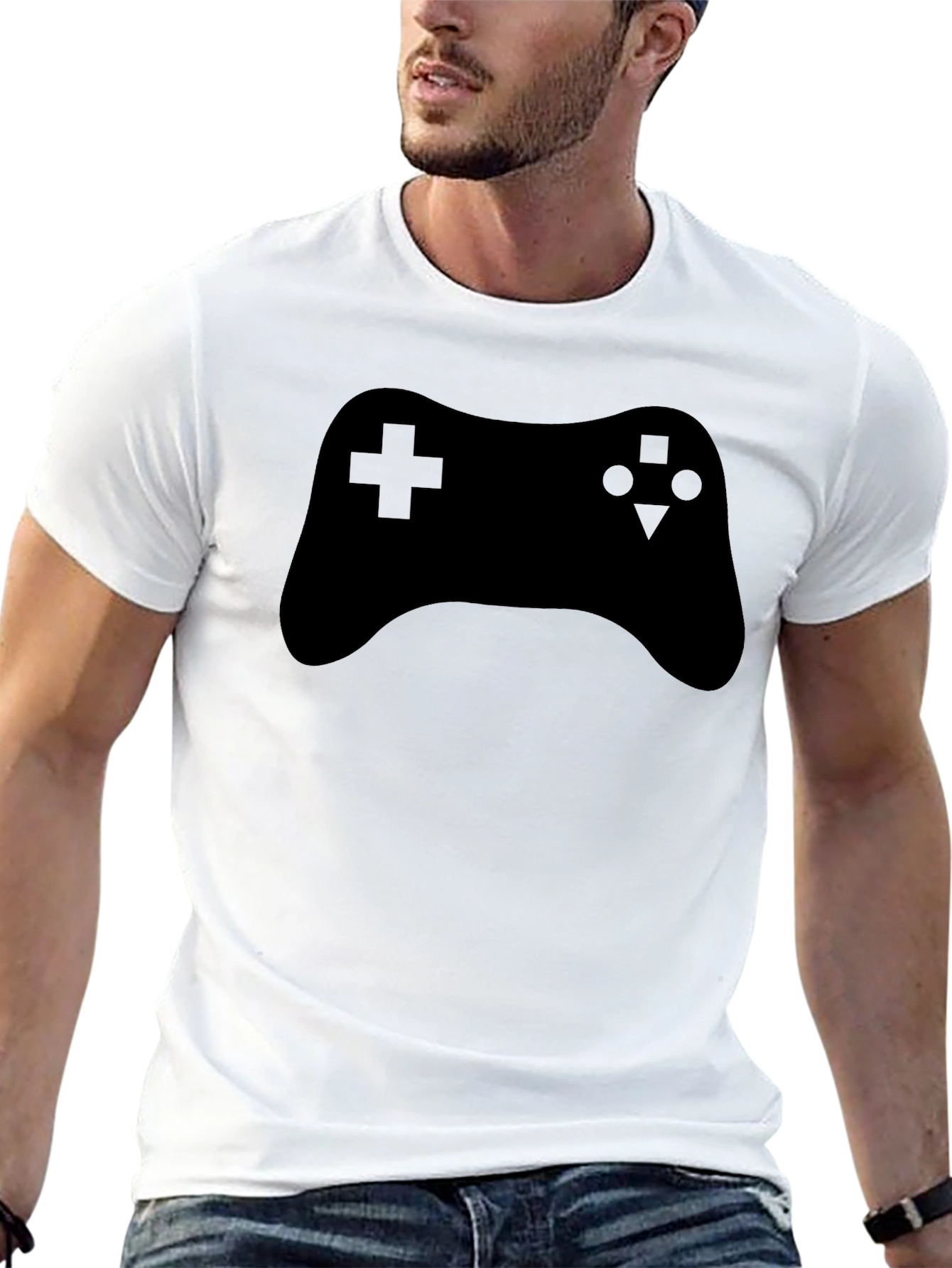 Gamer T-Shirt - Black Video Game Controller Graphic Tee