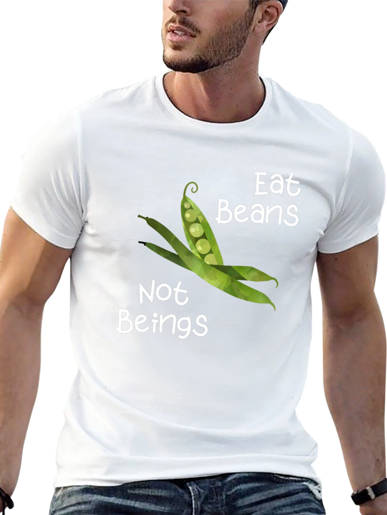 Eat Beans Not Beings Vegan T-Shirt