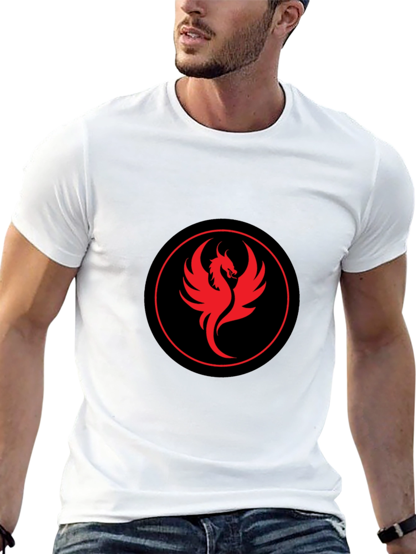 Phoenix Graphic Black Tee