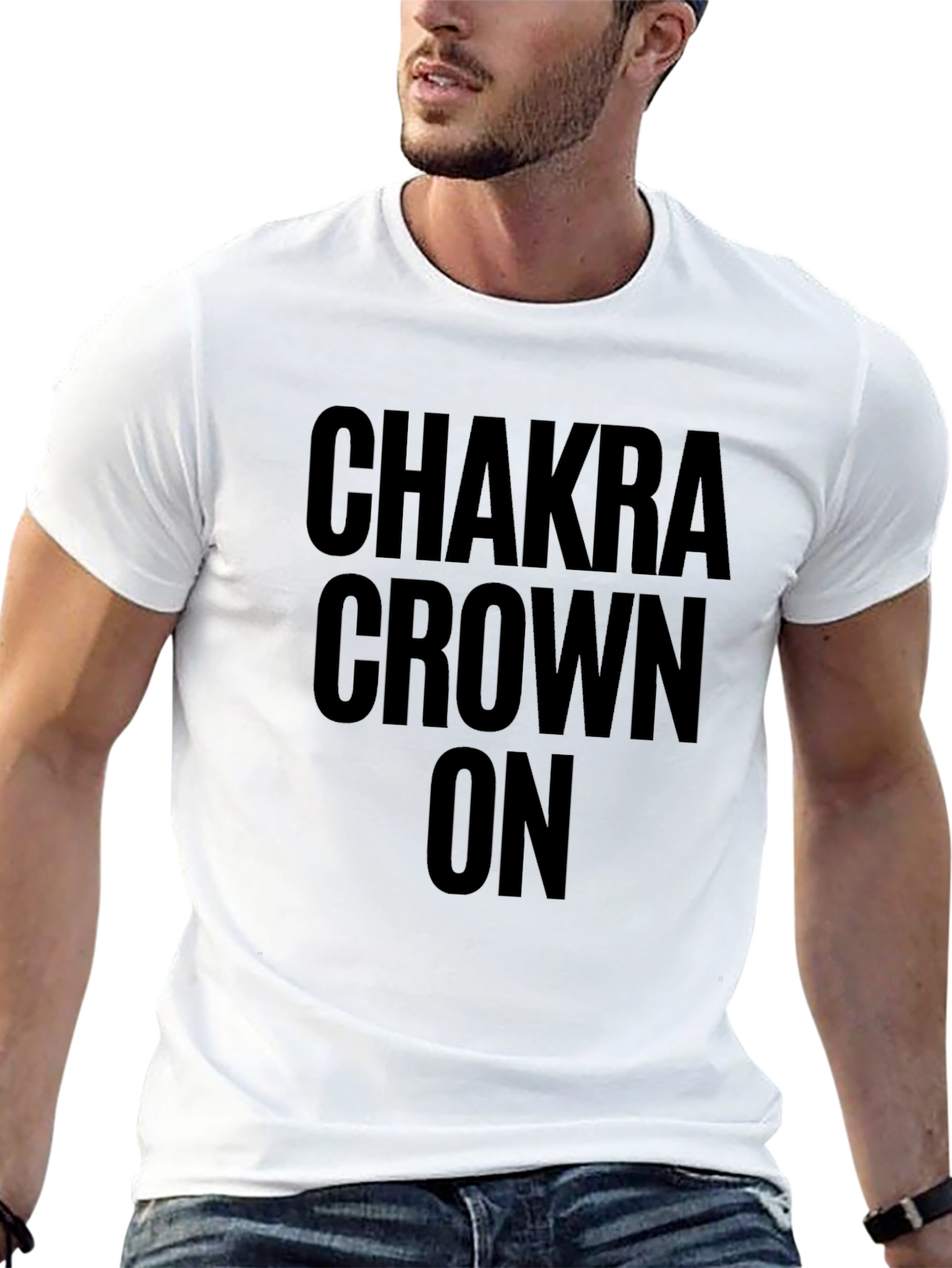Chakra Crown On Black Graphic T-Shirt