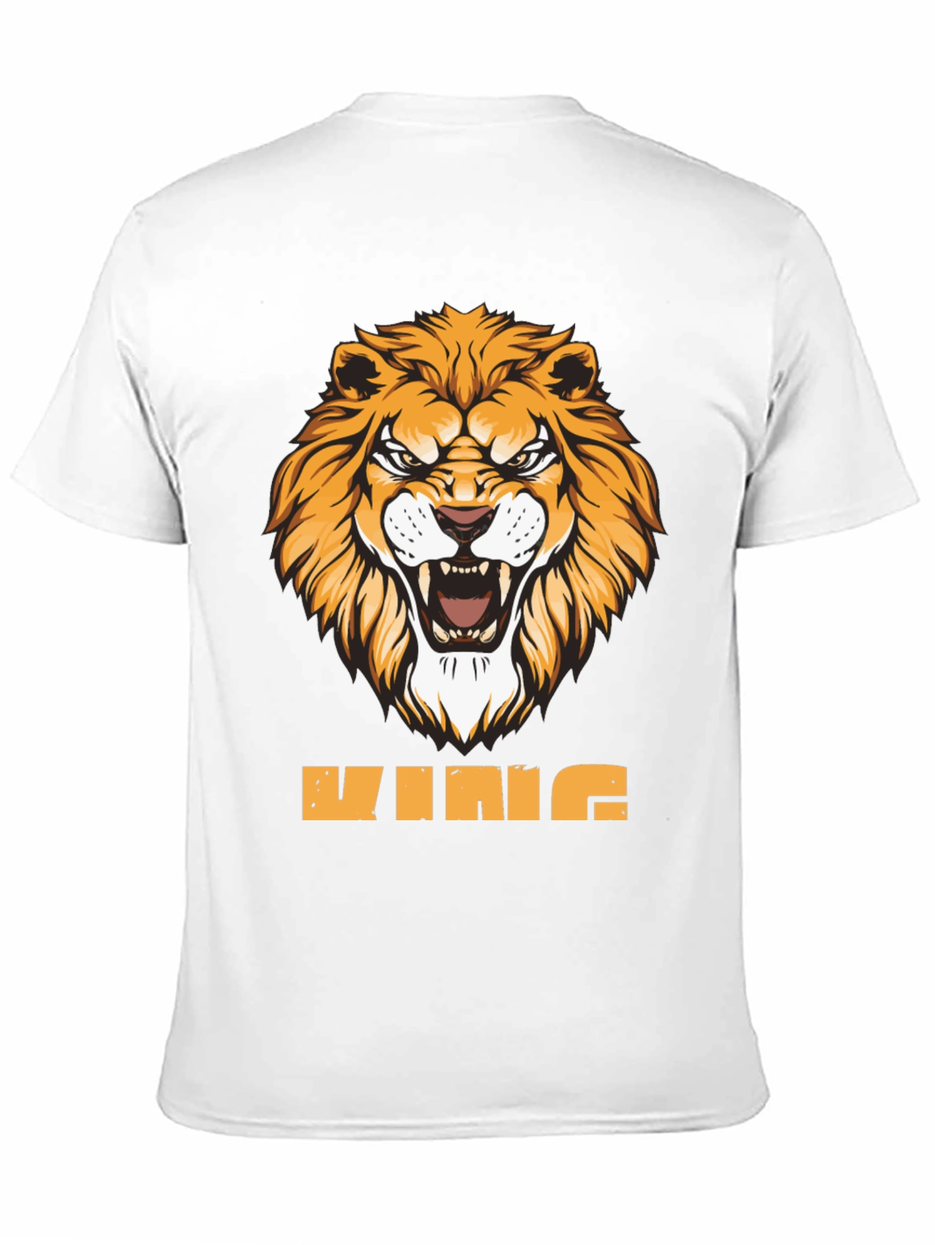 King Lion Graphic Tee - Fierce Animal Design