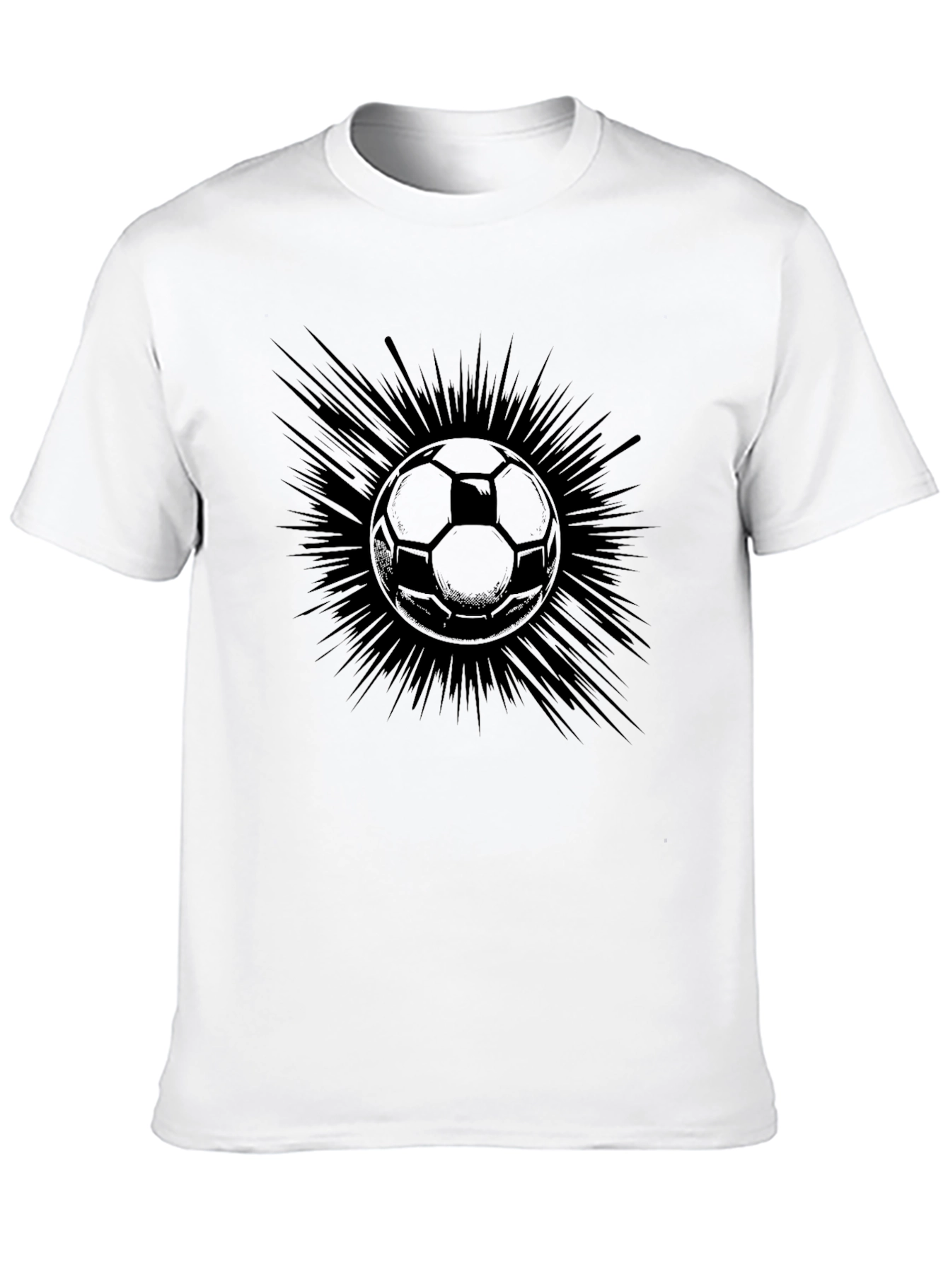 Soccer Ball Graphic Tee - Mens Black T-Shirt