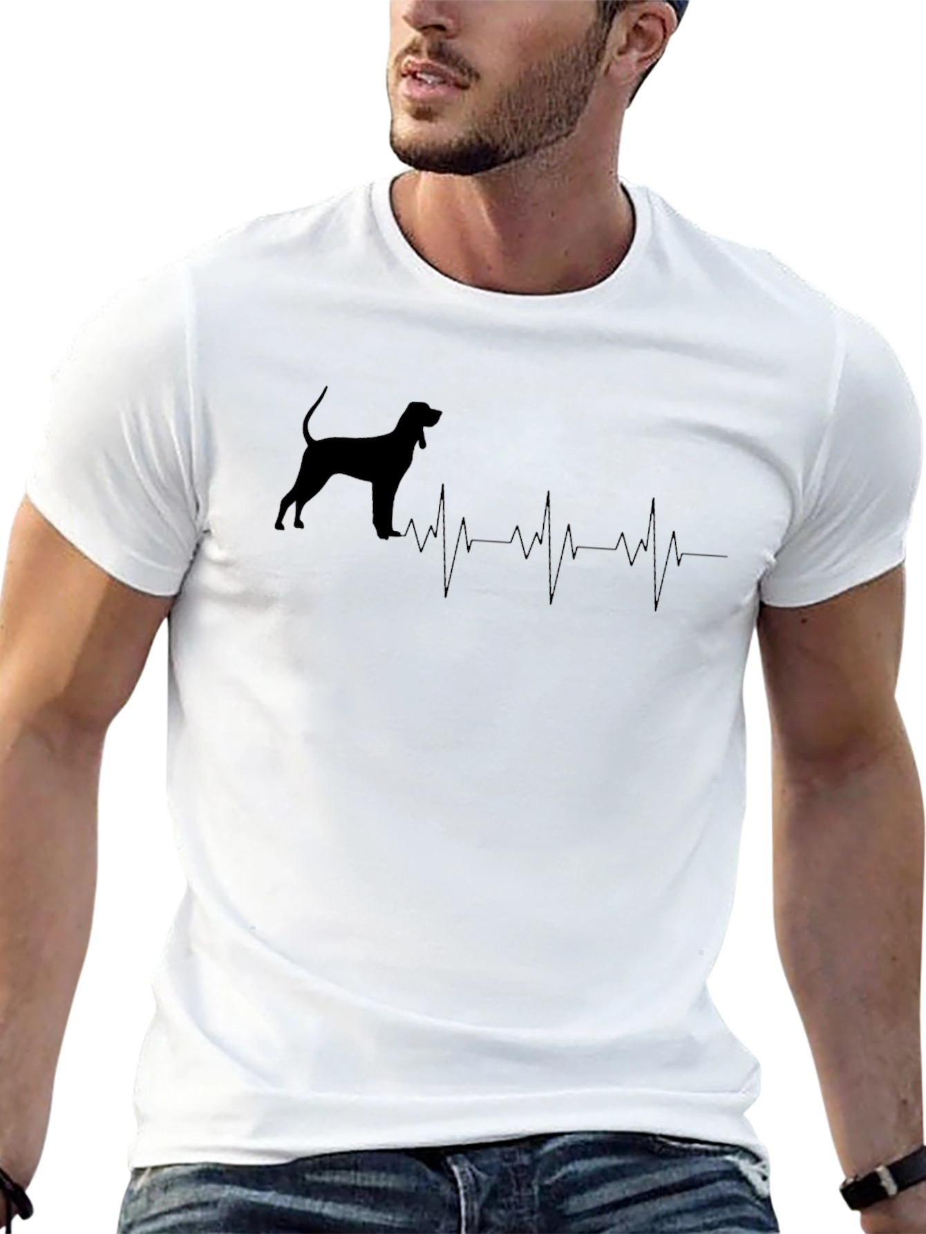 Dog Breed Heartbeat Graphic Tee