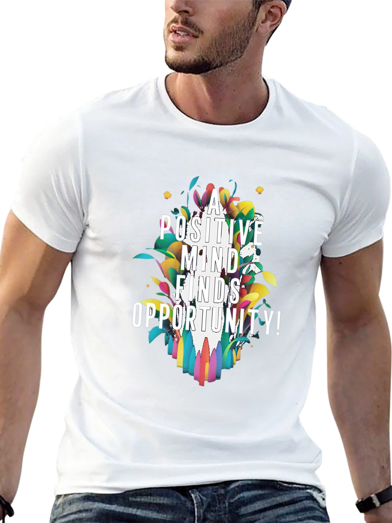 Positive Mind Finds Opportunity Graphic Tee