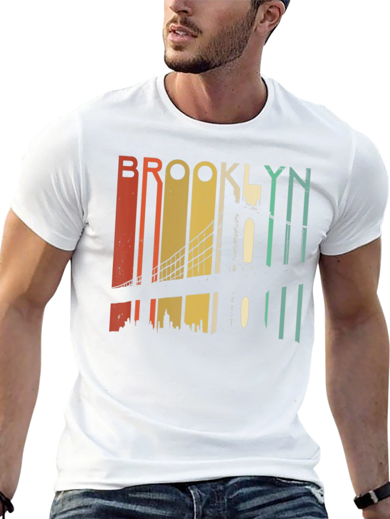 Retro Brooklyn Bridge Graphic T-Shirt