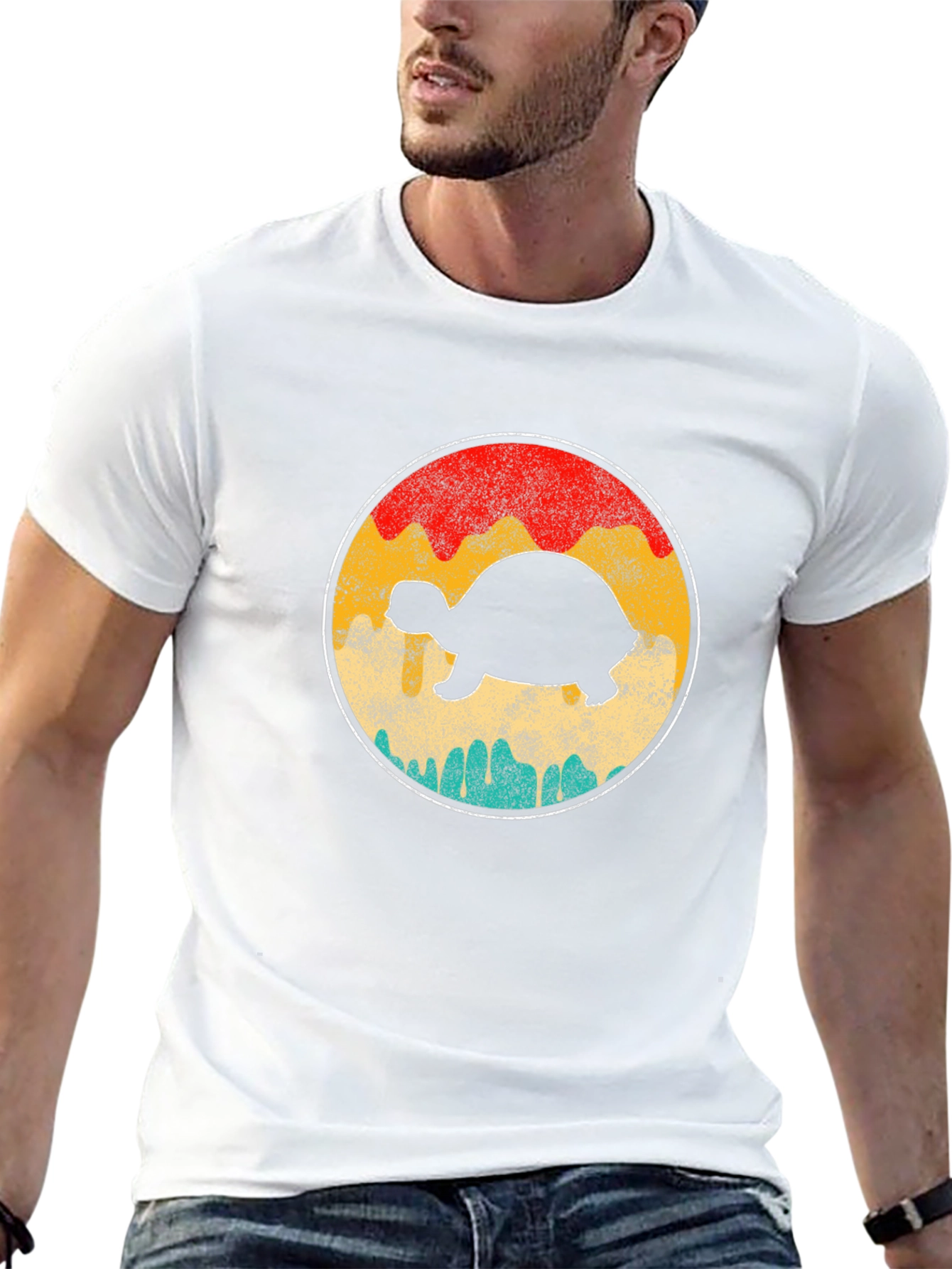 Retro Turtle Graphic T-Shirt