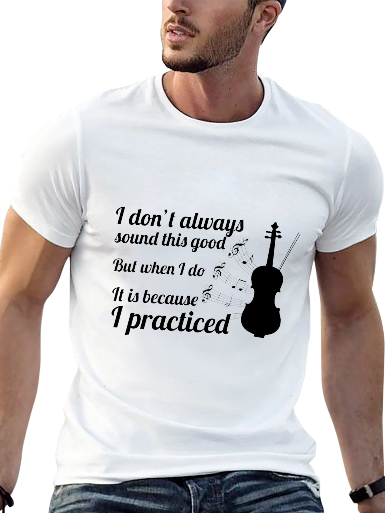 Violin Practice Black T-Shirt