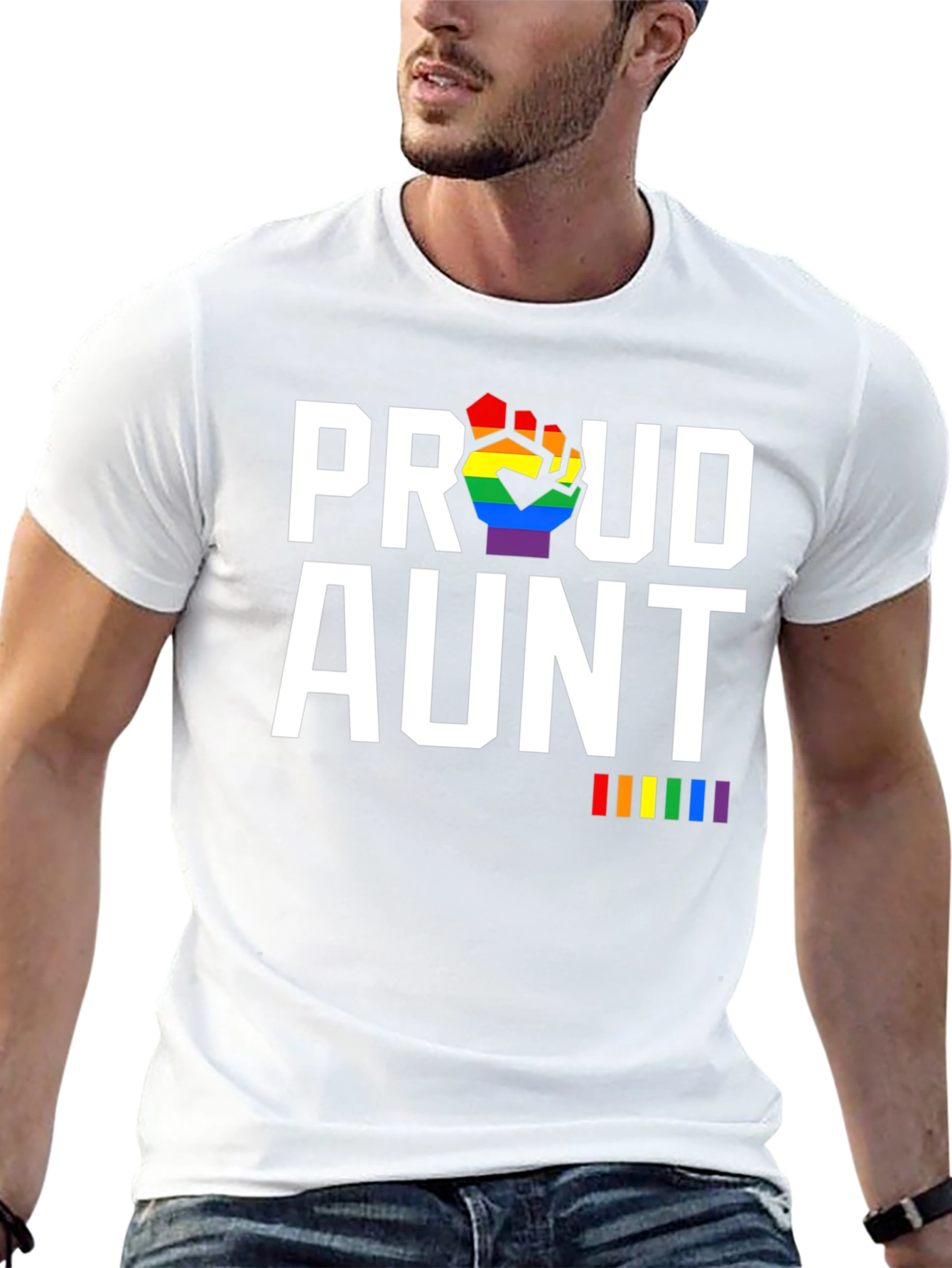 Proud Aunt LGBTQ+ Pride T-Shirt