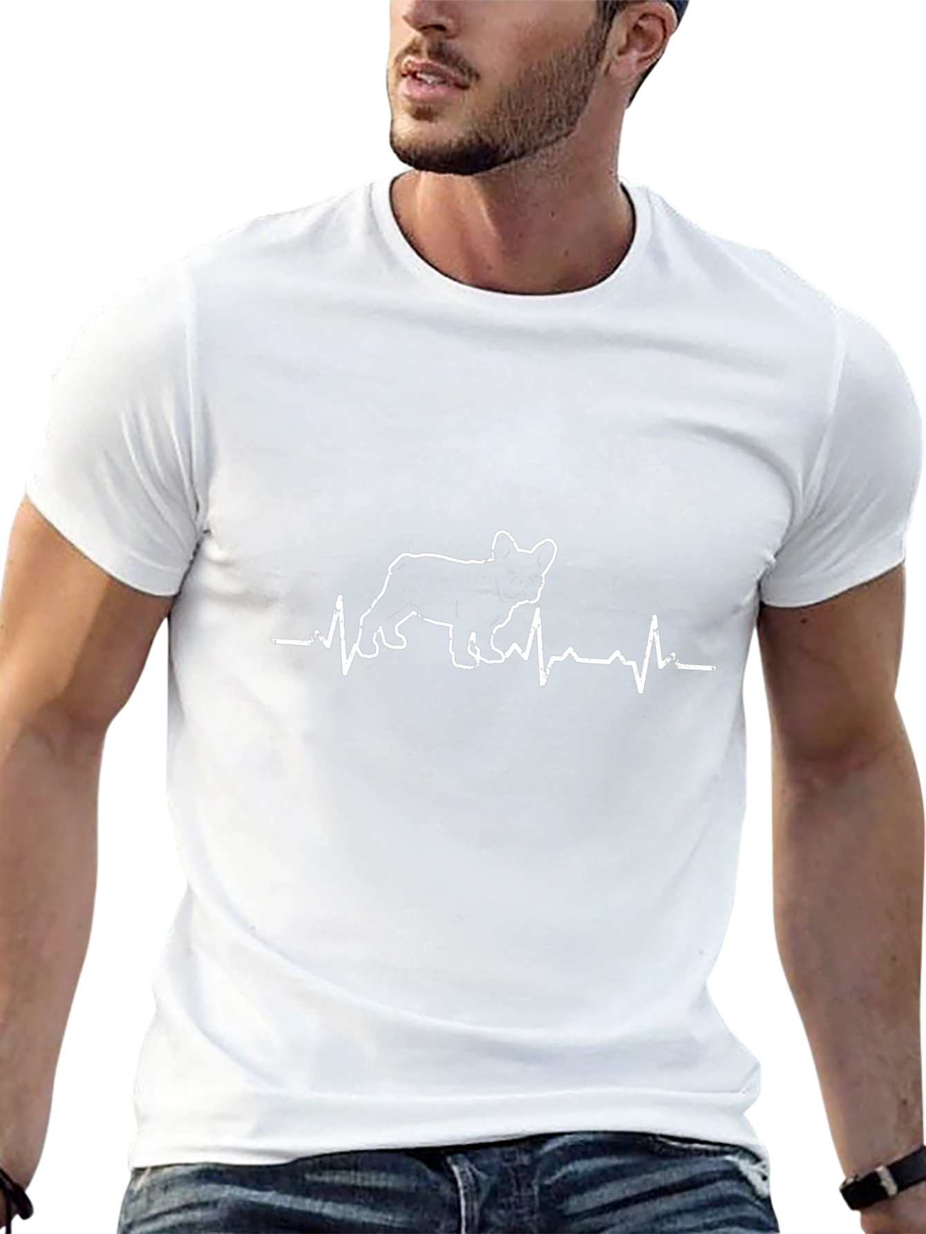 French Bulldog Heartbeat T-Shirt